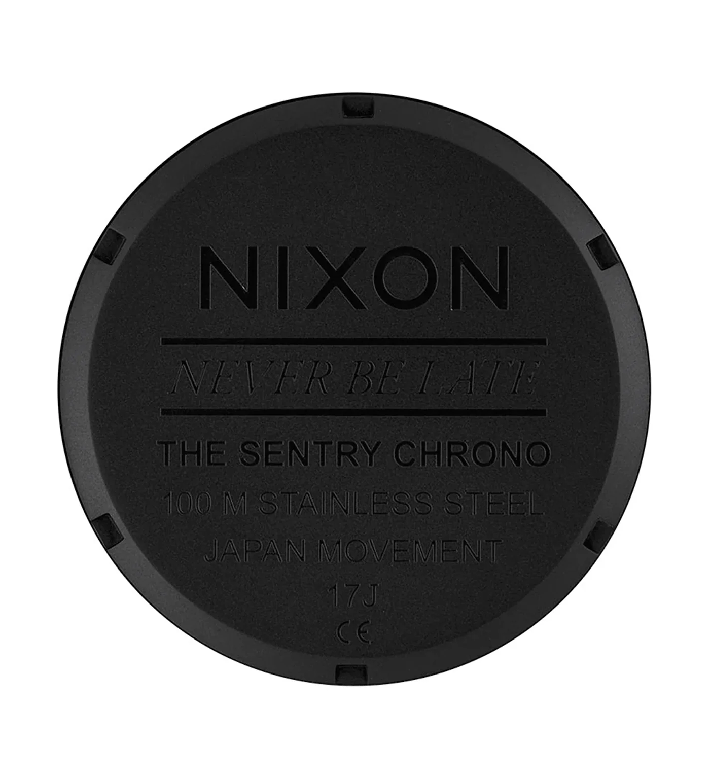 Sentry Chrono Leather, Matte Black/Gold/Black - Image 5