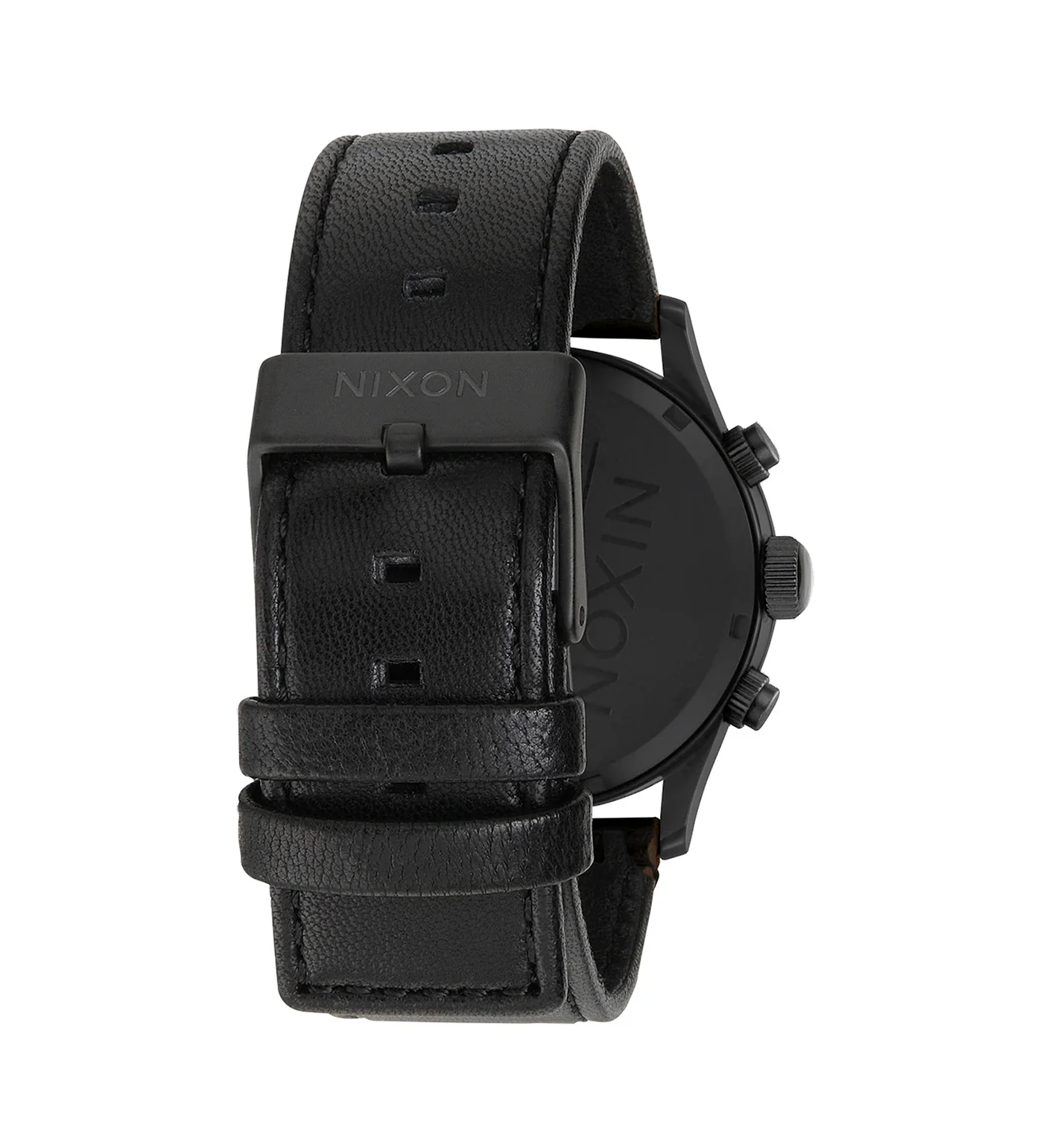 Sentry Chrono Leather, Matte Black/Gold/Black - Image 4