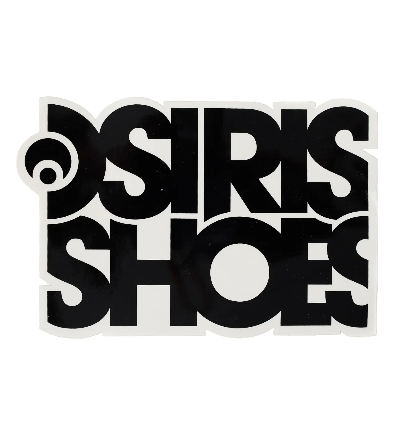 Shoes Logo Large, Black/White