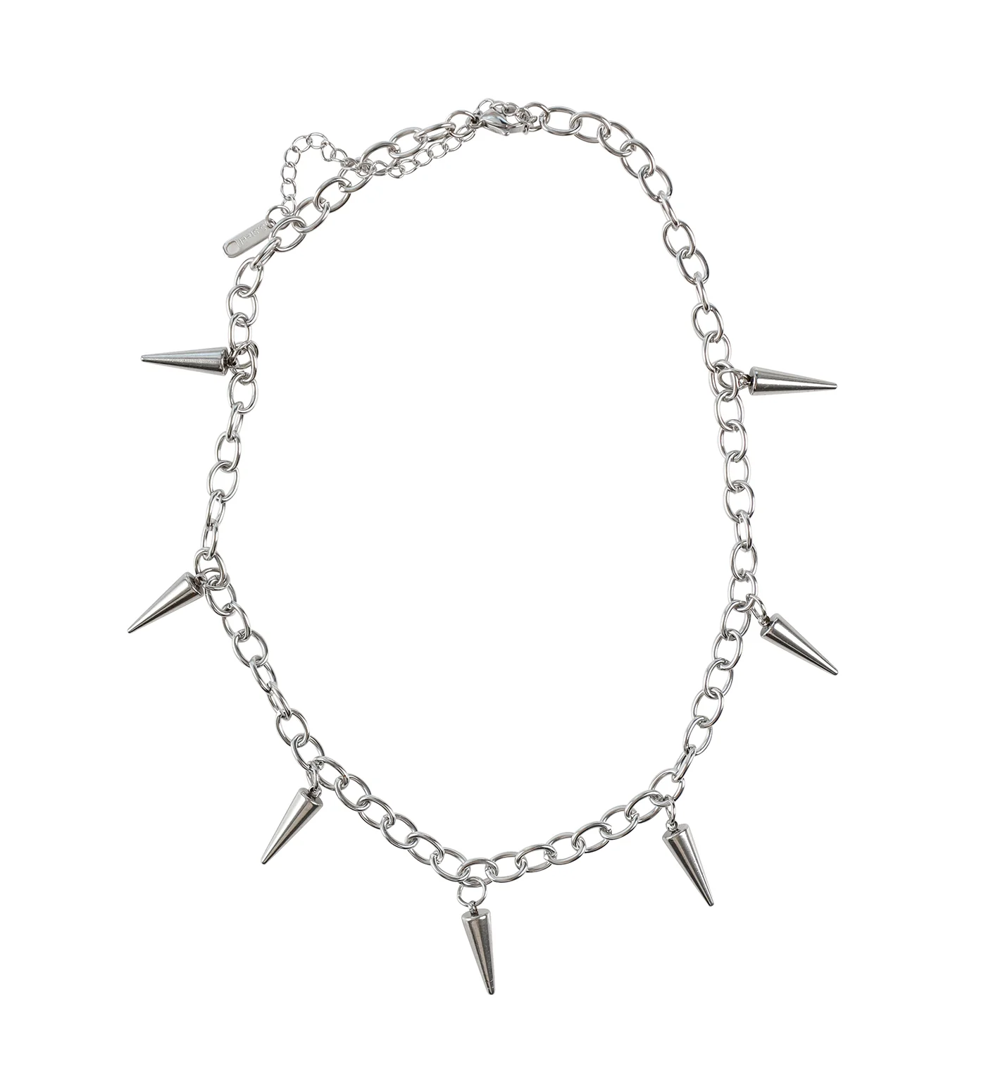 Short Chains W/ Spikes, Silver(2E)