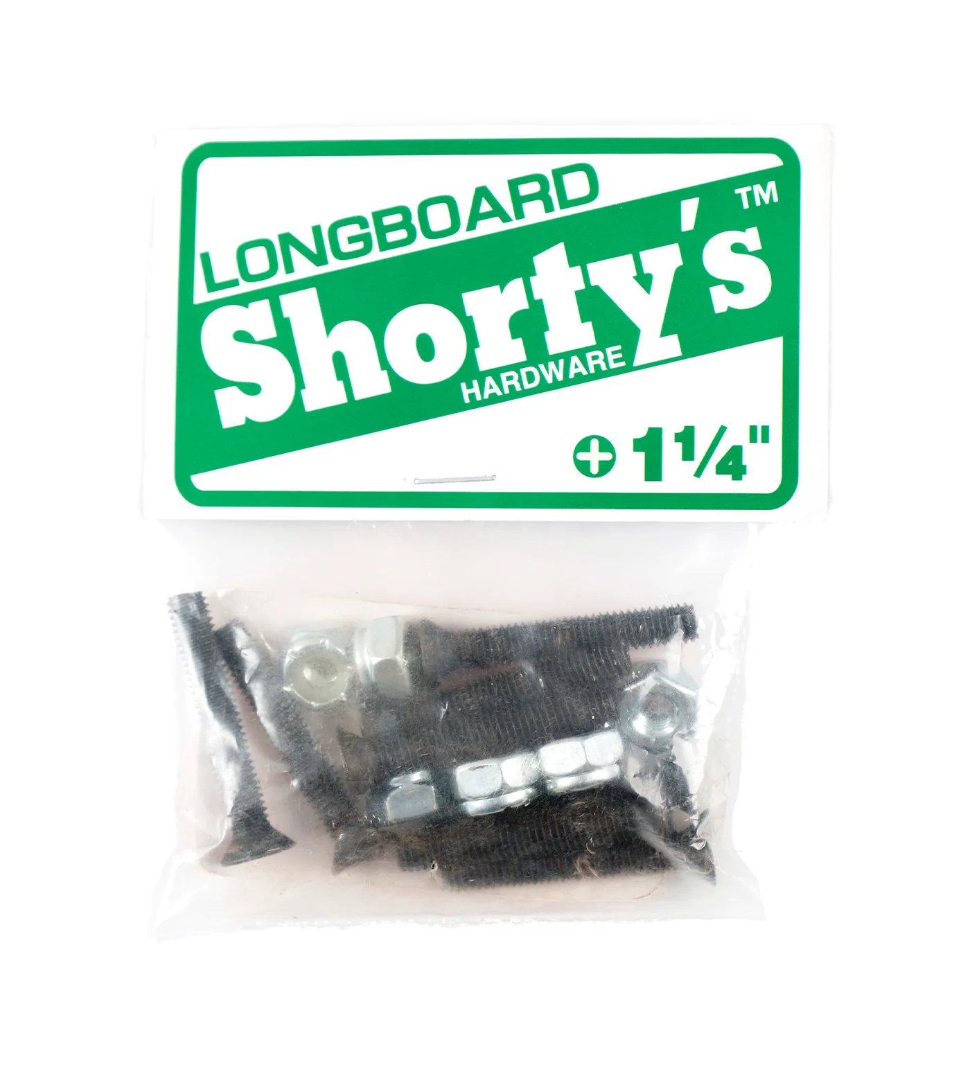 Shorty's 1 1/4 Longboard Phillips Hardware, Black