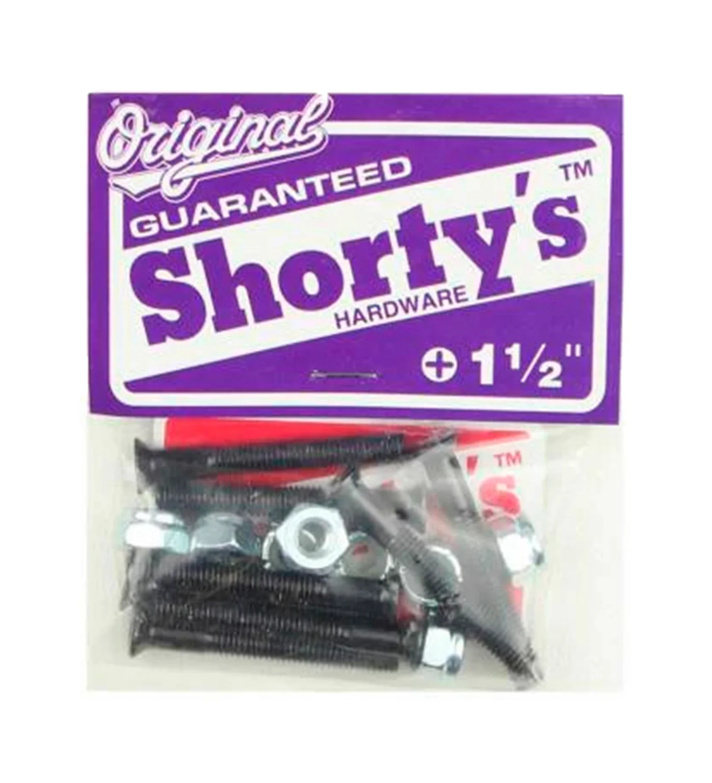 Shorty's Original 1.5" Phillips Hardware, Black
