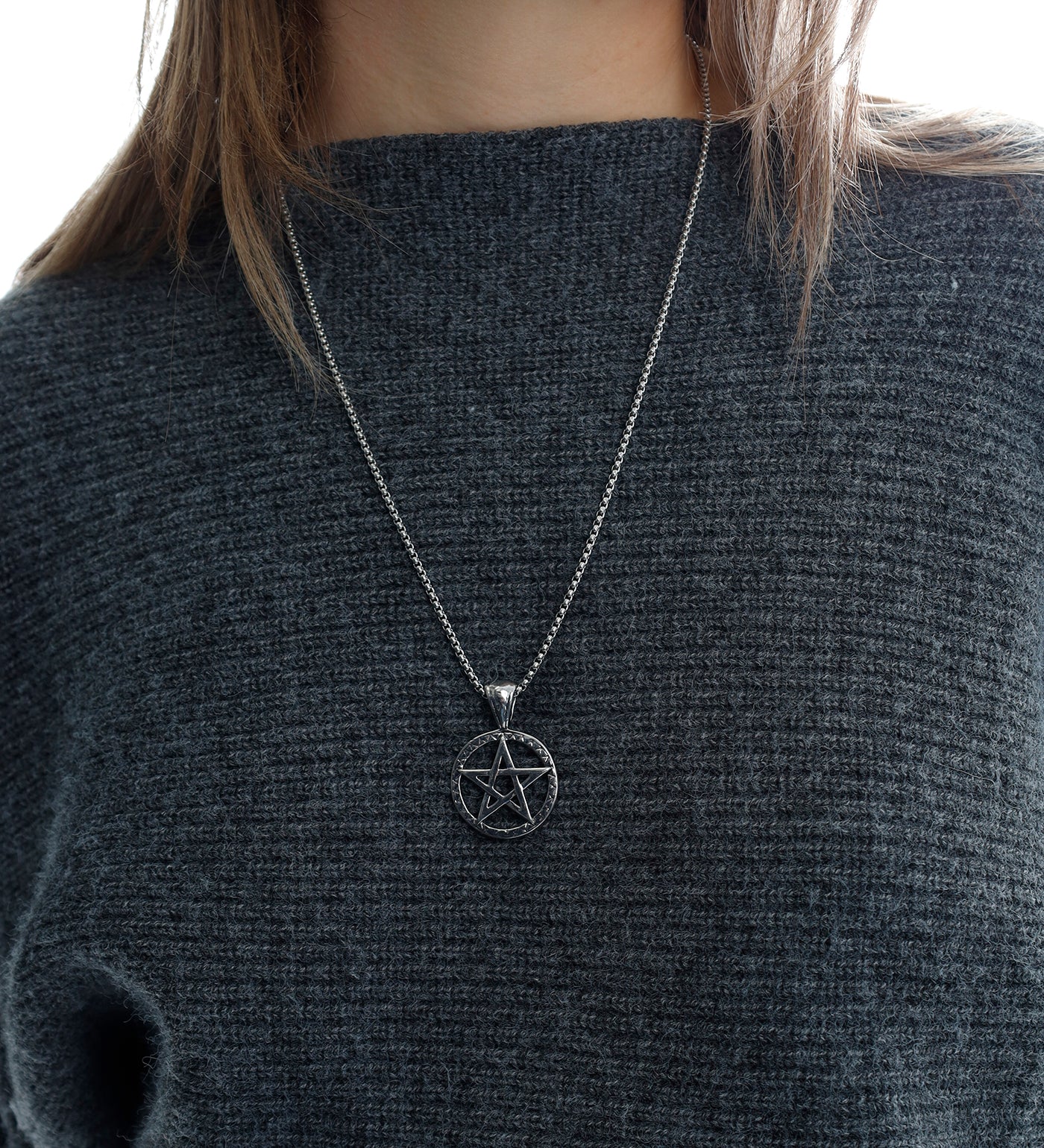 Simple Pentagram EX-31557238, Silver(2C) - Image 3