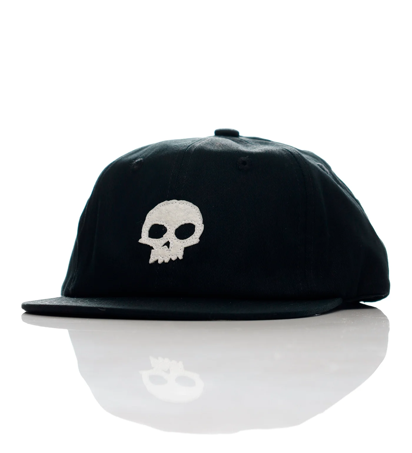 Single Skull - Applique, Black