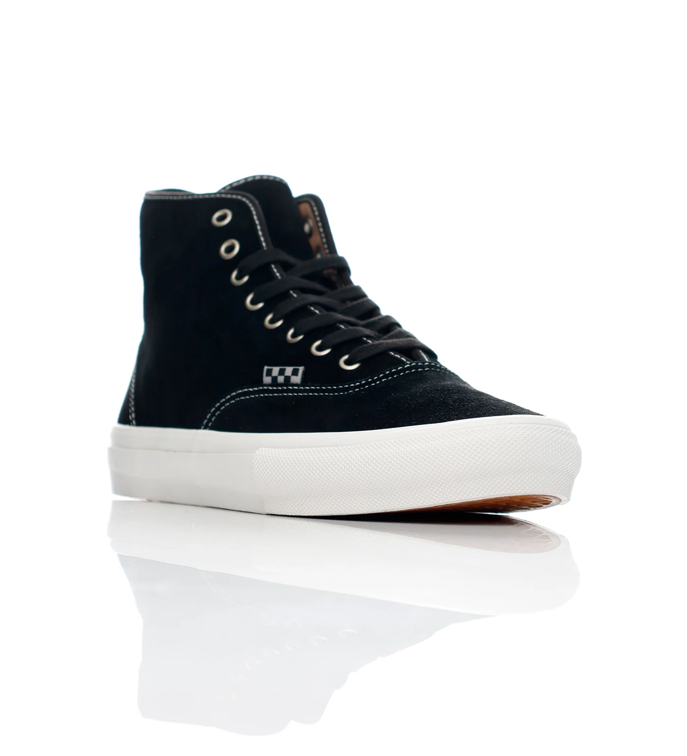 Skate Authentic High, Black Suede - Image 2
