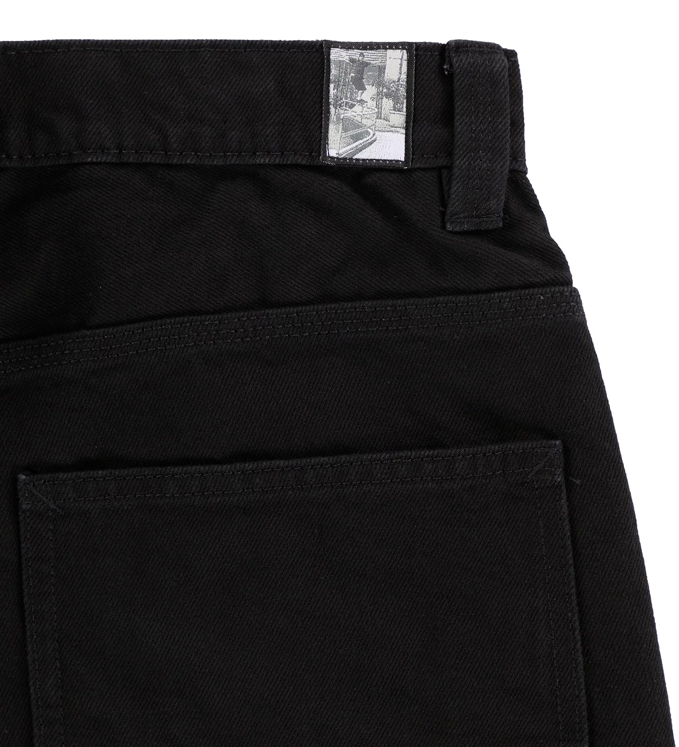 Skate Check-5 Loose Jeans, Black Denim - Image 3