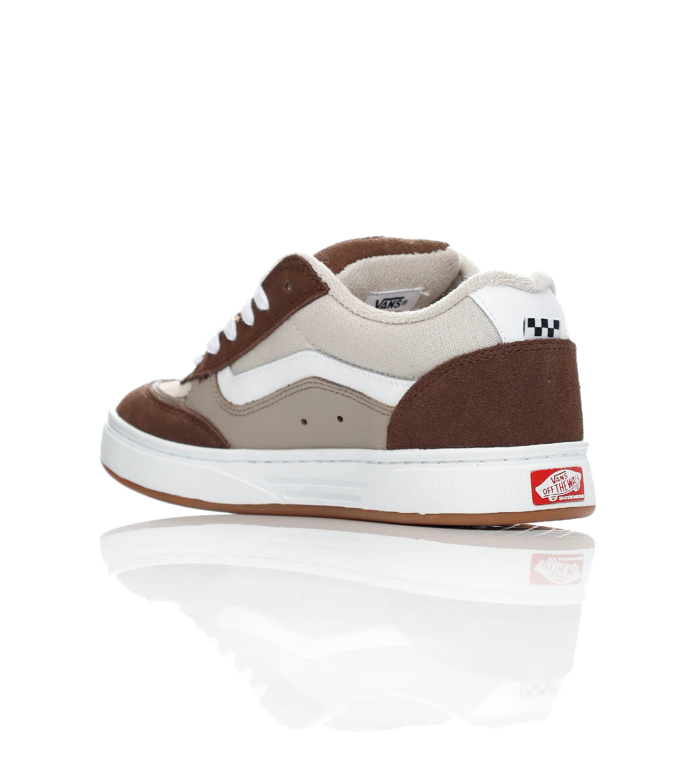 Skate Estazzo, Brown/White - Image 3