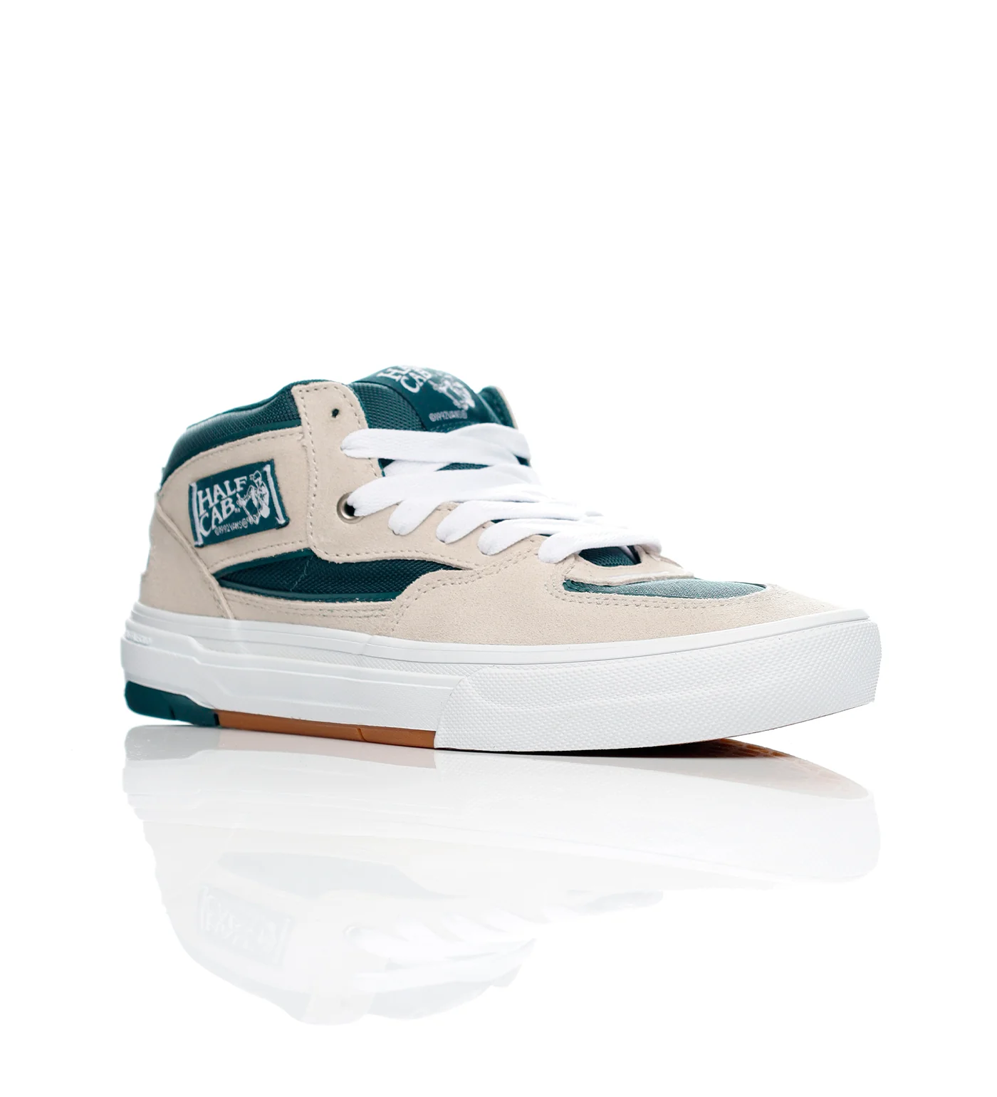 Skate Half Cab Wafflecup, Oatmeal/Deep Teal - Image 2