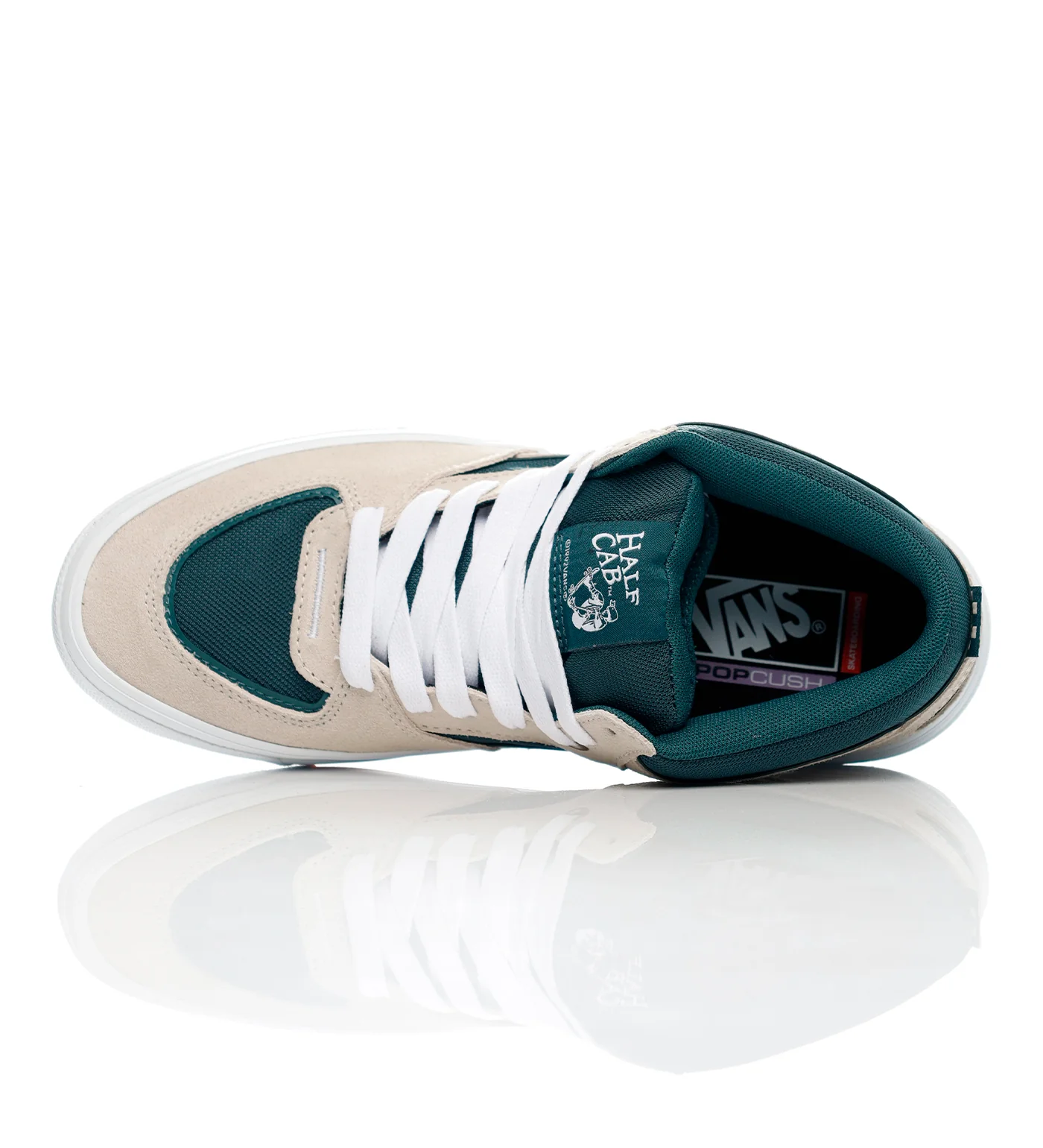 Skate Half Cab Wafflecup, Oatmeal/Deep Teal - Image 4