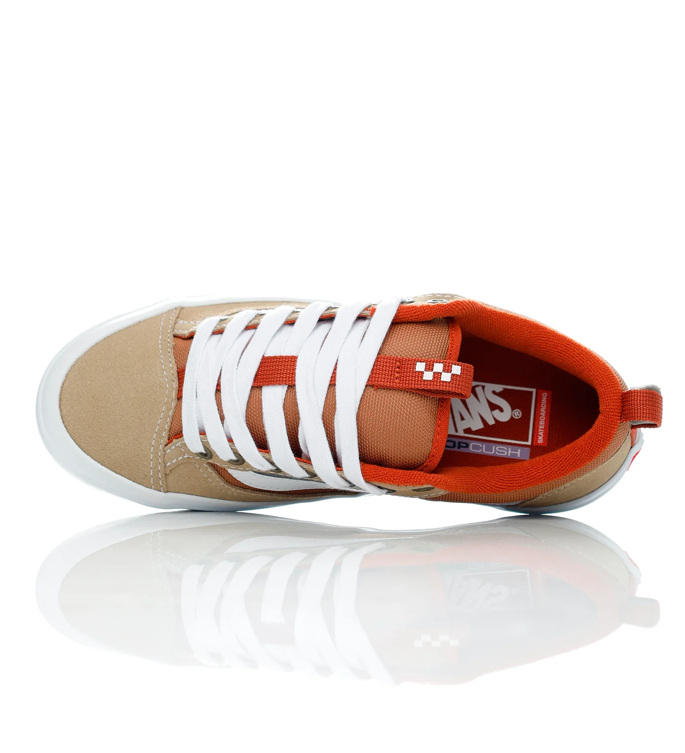 Skate Old Skool 36+, Khaki/Burnt Orange - Image 4