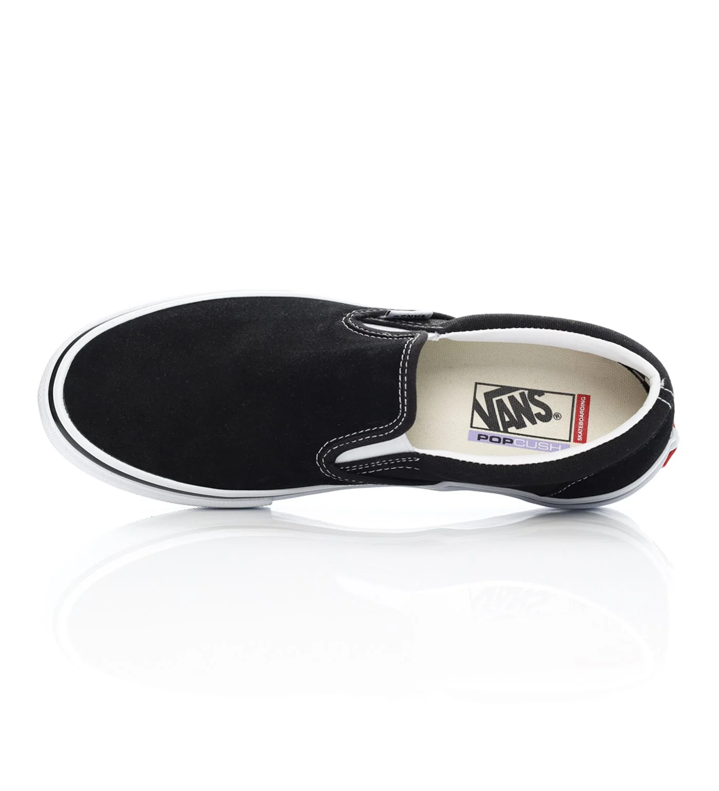 Skate Slip-On, Black/White - Image 4
