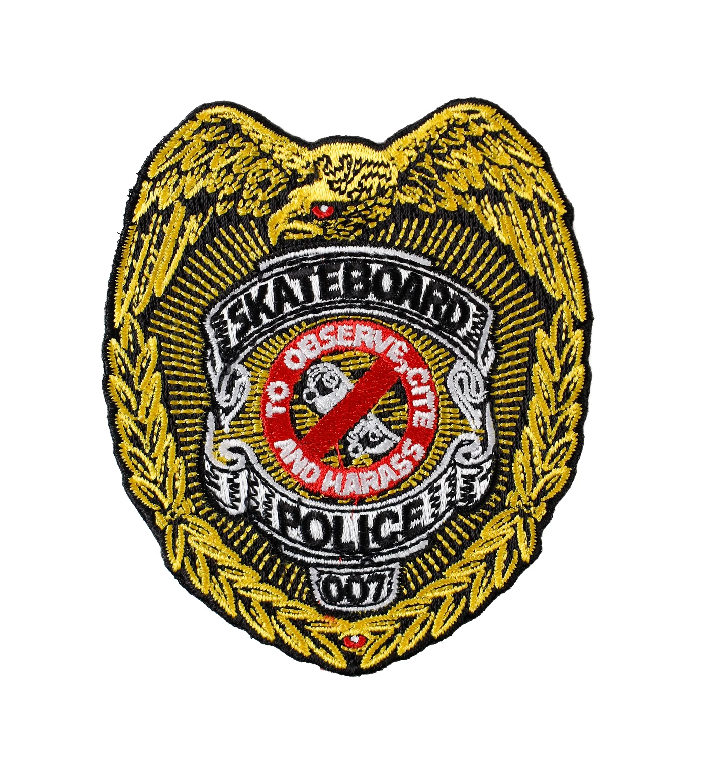Skateboard Police Patch