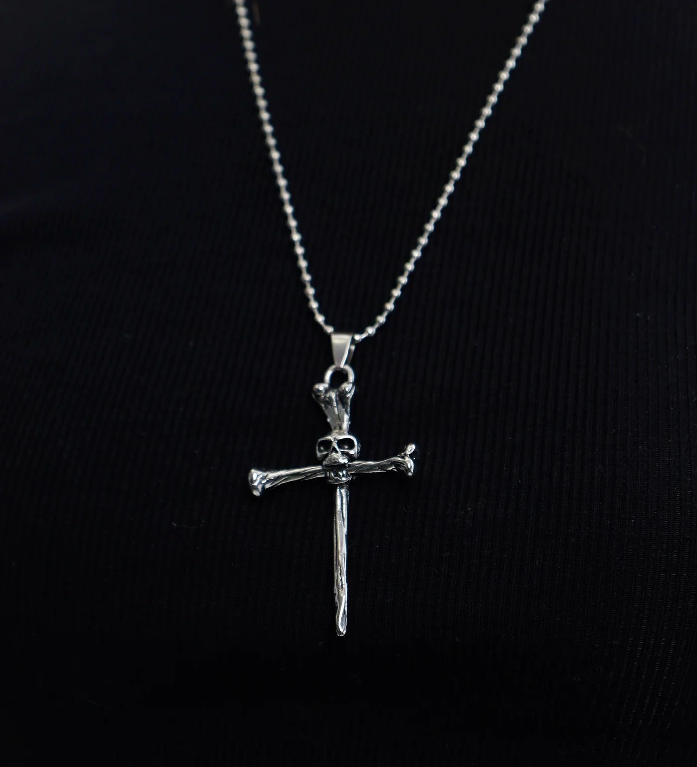 Skull and Bones Cross EX-4739525, Silver (2A) - Image 4