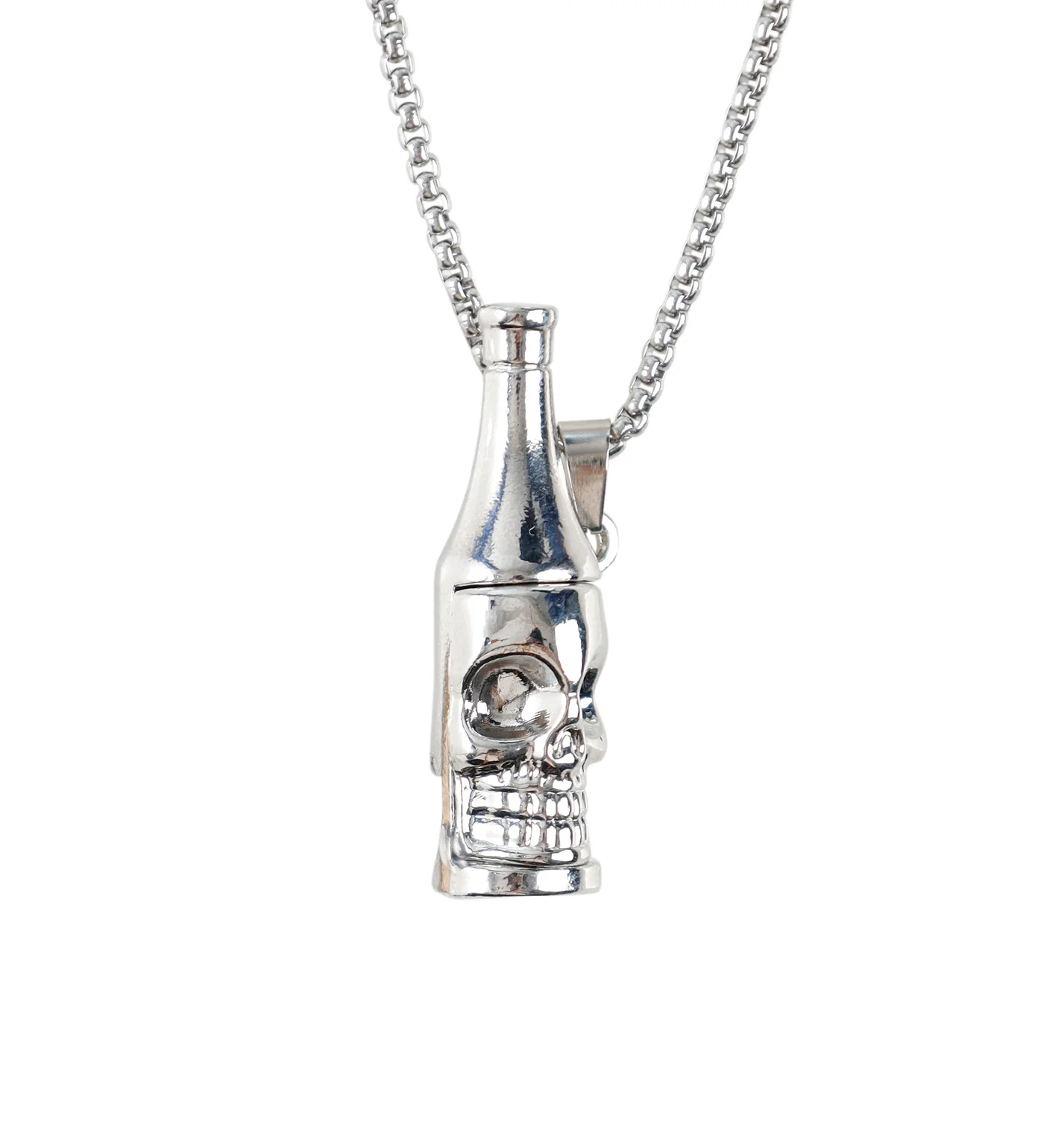 Skull Bottle Bottle Opener, Silver(2E)