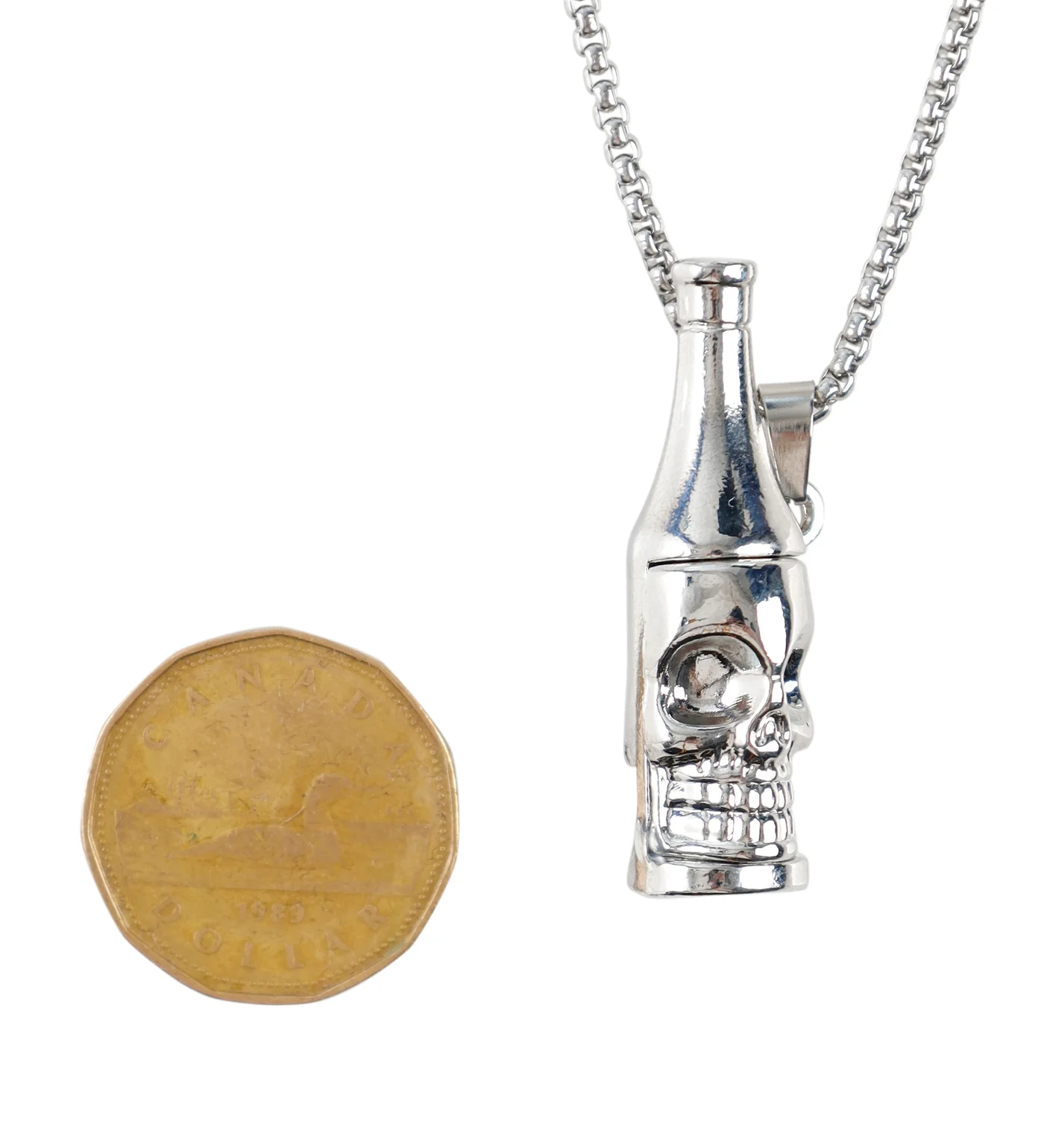 Skull Bottle Bottle Opener, Silver(2E) - Image 2