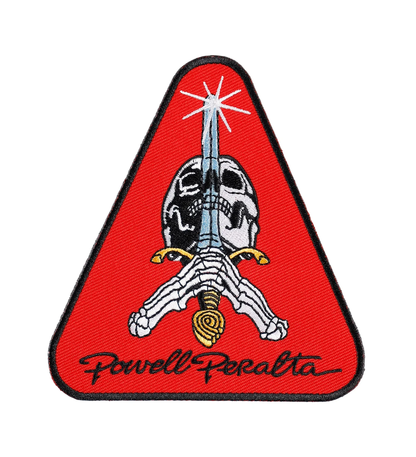 Skull & Sword Patch, Red