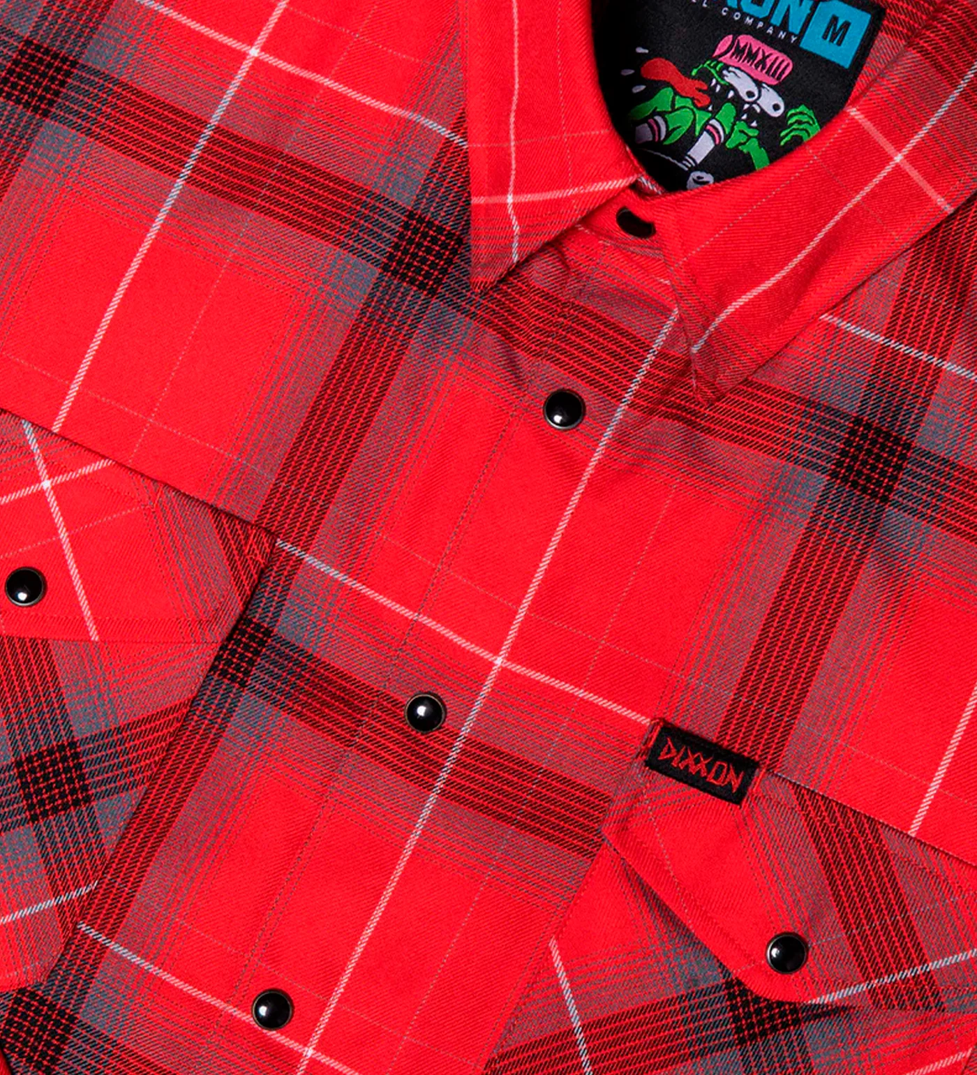 Slappy Flannel, Red/Grey/Black - Image 2