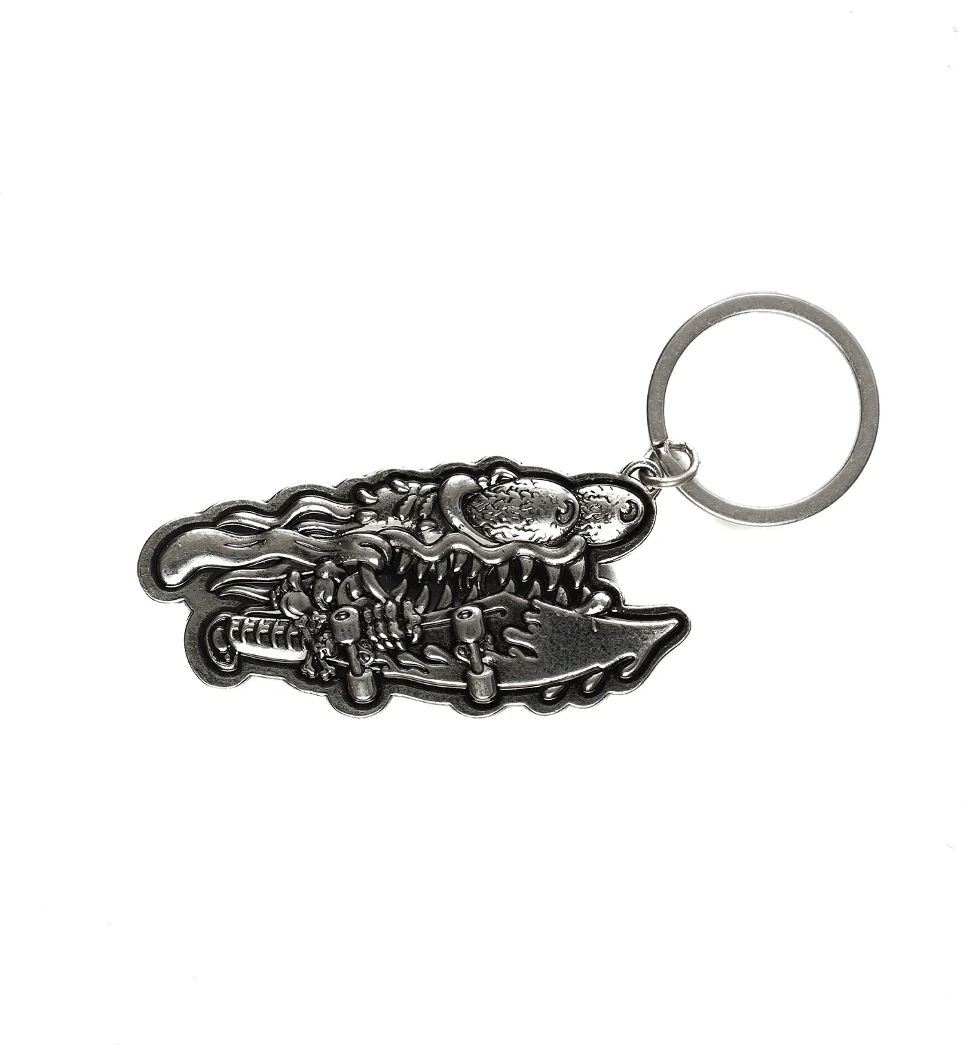 Slasher flip Key Chain, Antique Nickle