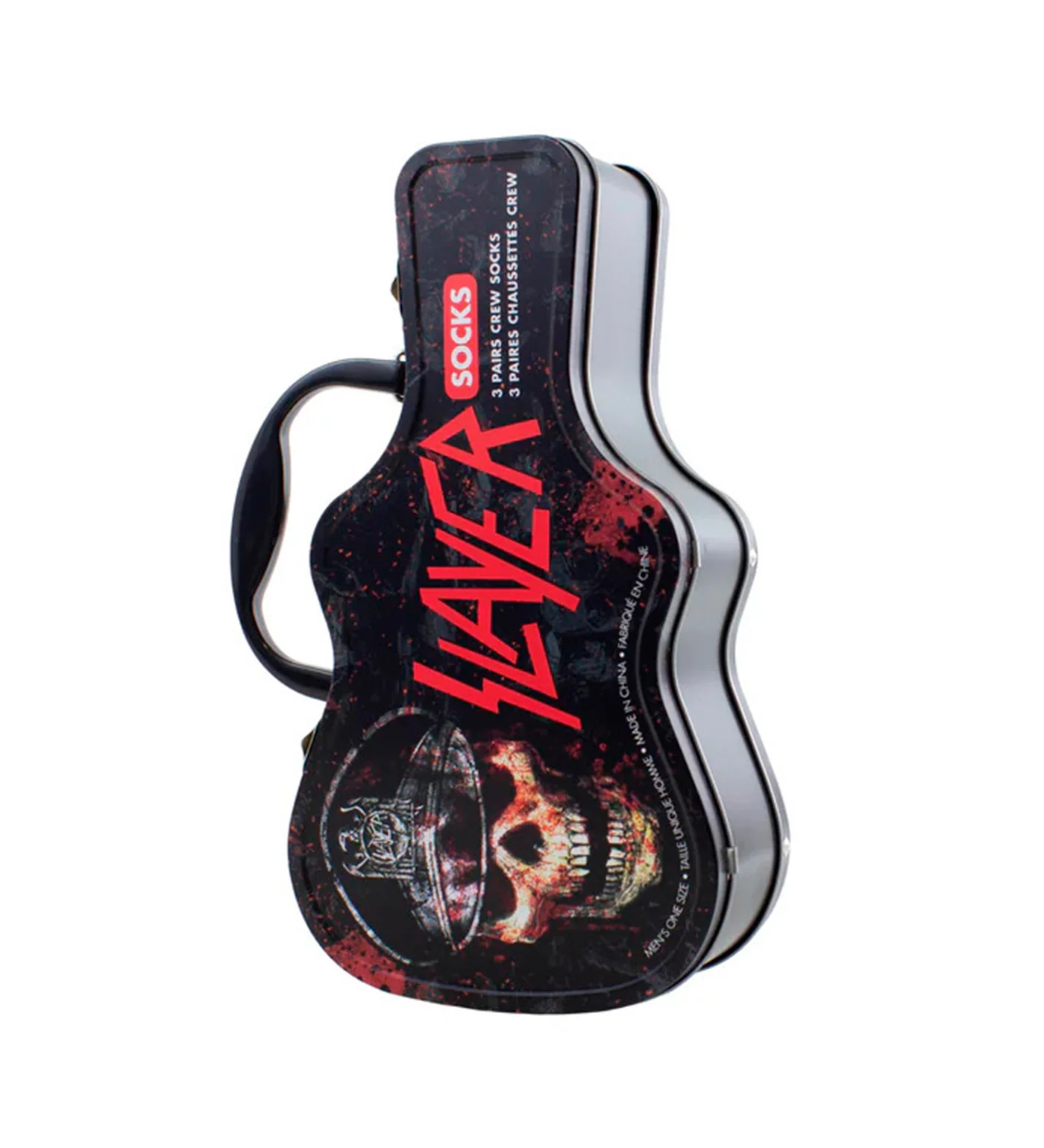 Slayer 3 Pair Guitar Socks-Guitar Tin