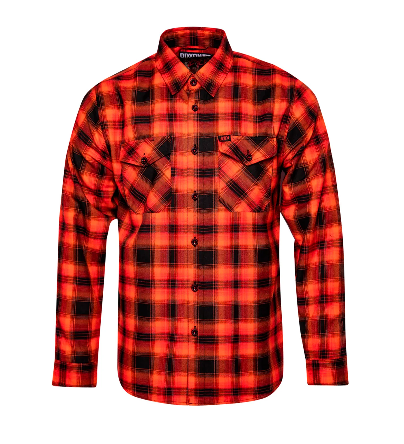 Slayer Hell Awaits Flannel, Orange/Red/Black