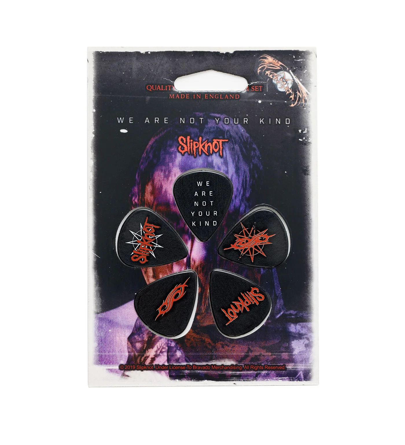 Slipknot Guitar Pick Set, Black