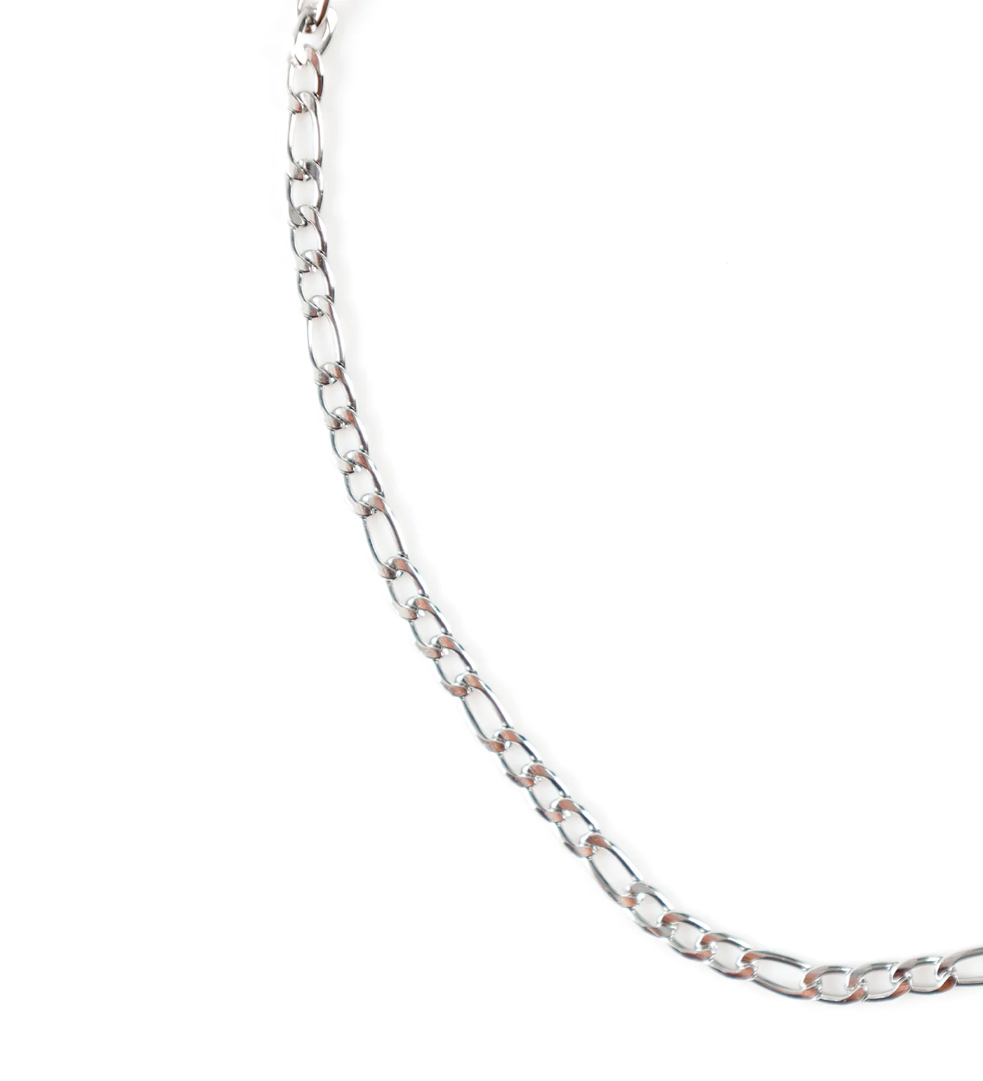Small/Medium Stainless Squared Chain, Silver (1C) - Image 2