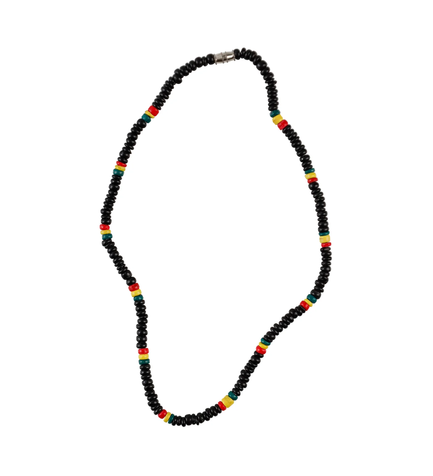 Small Round Rasta Beads(3F) Black/Green/Red/Yellow