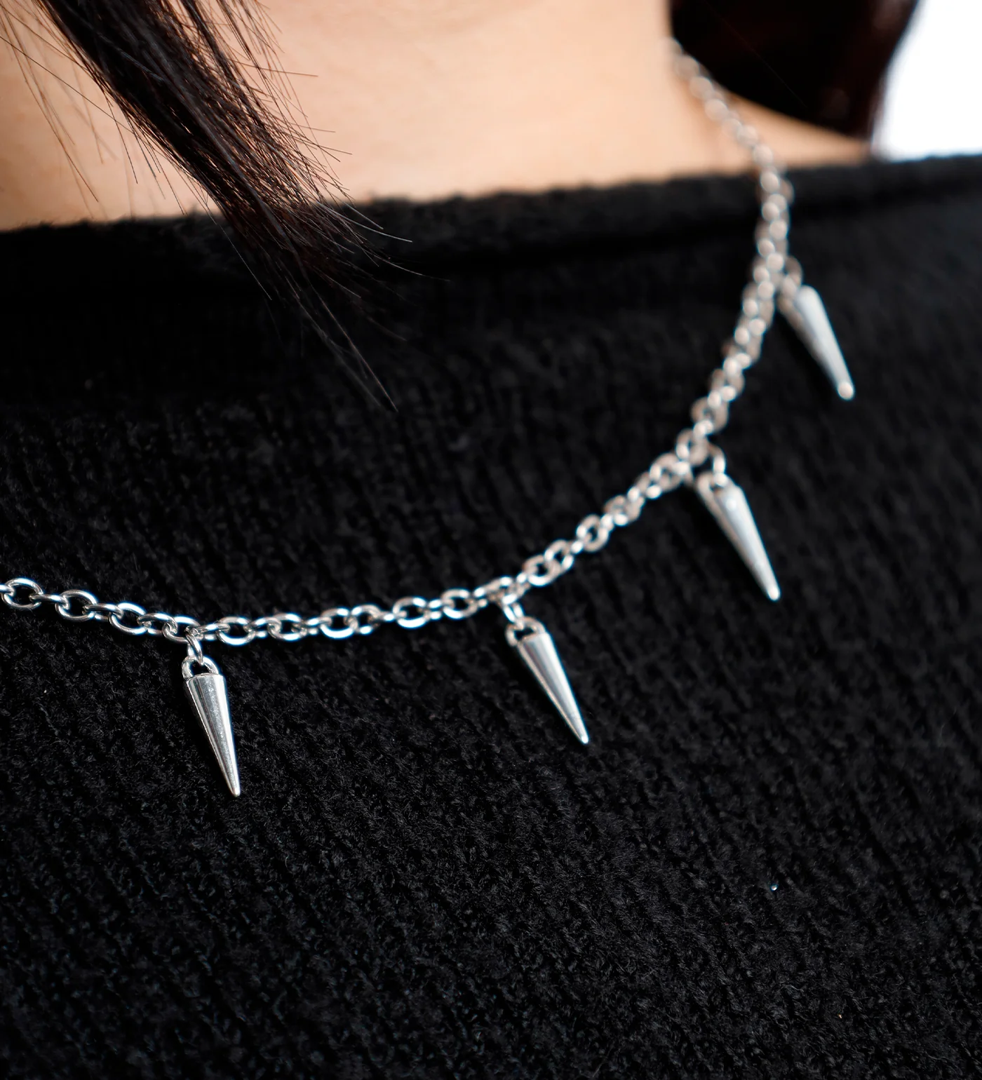 Small Spike Chain, Silver (2E) - Image 5