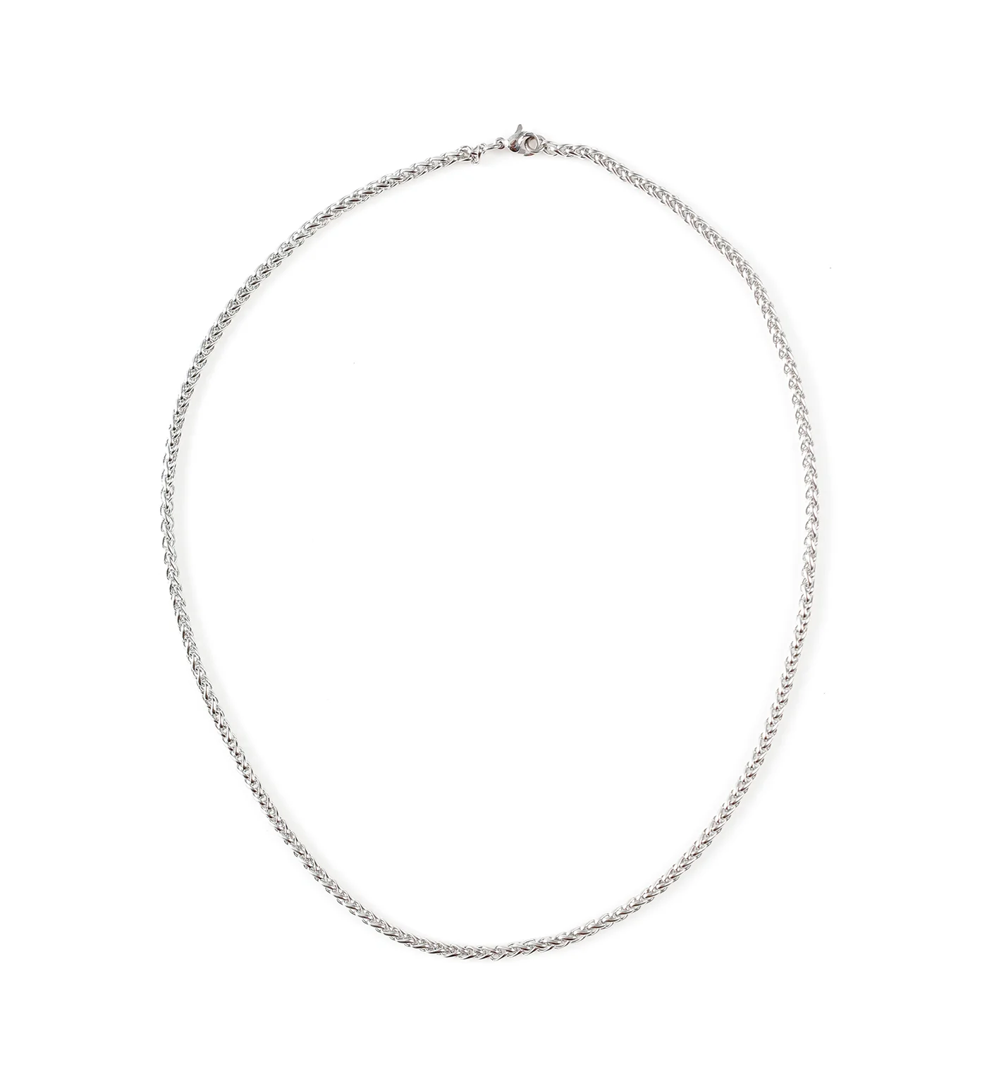 Small Stainless Round Franco Wheat, Silver (1C)