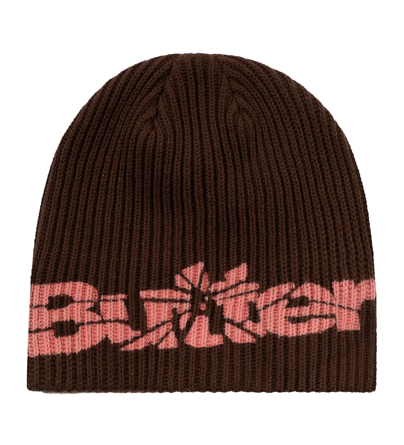 Smashed Logo Knit Skully, Brown