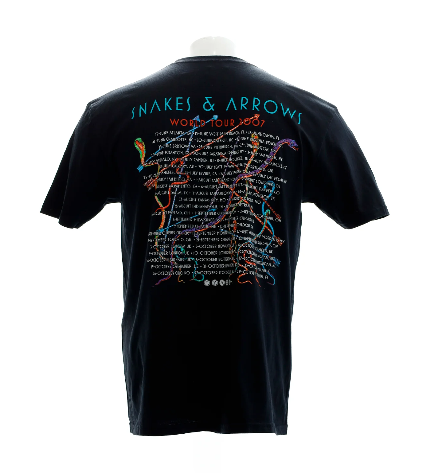 Snakes & Arrow Tour'2007, Black - Image 2