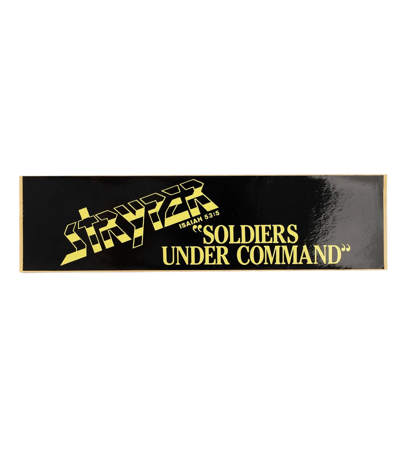 Soldiers Under Command Vintage Bumper