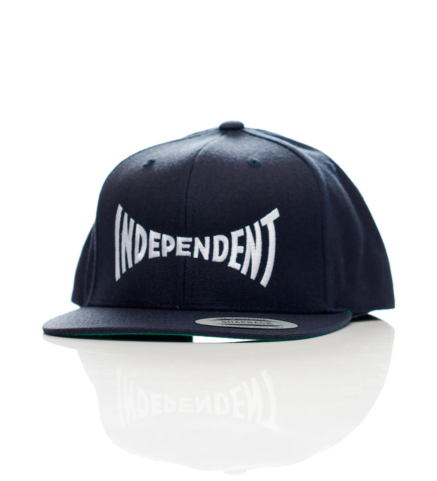 Span Embroidered Snapback, Navy