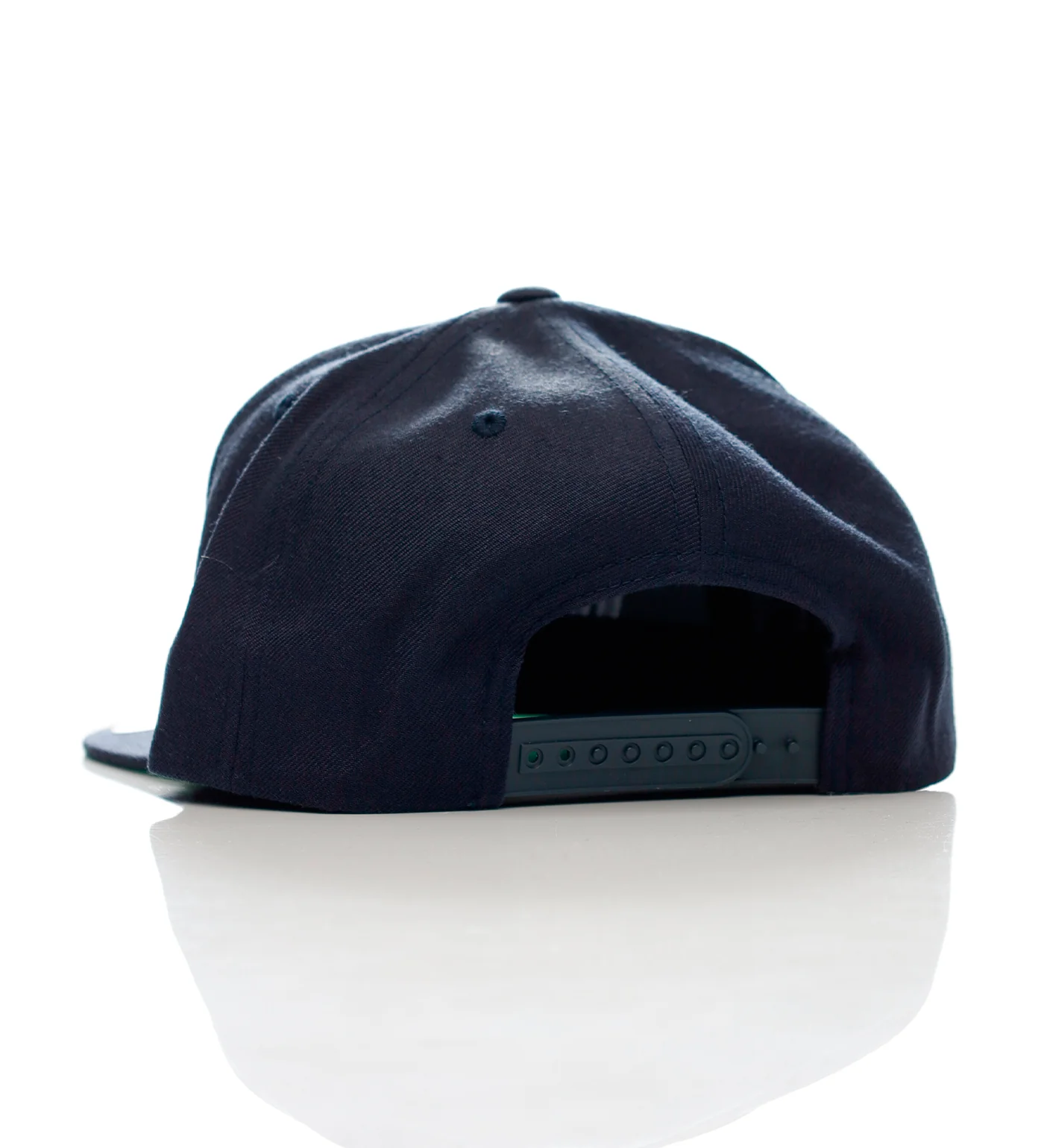 Span Embroidered Snapback, Navy - Image 2