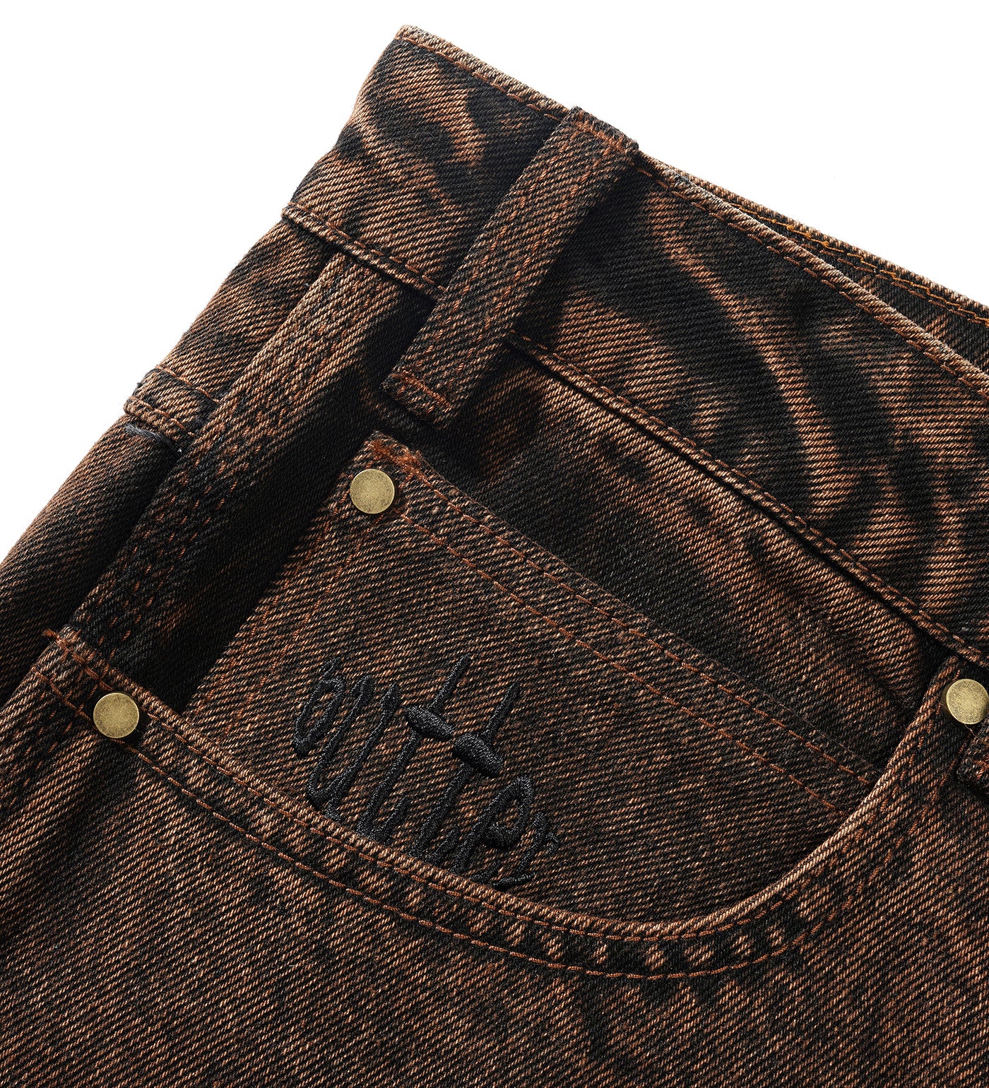 Spider Denim - BAGGY, Acid Brown - Image 4