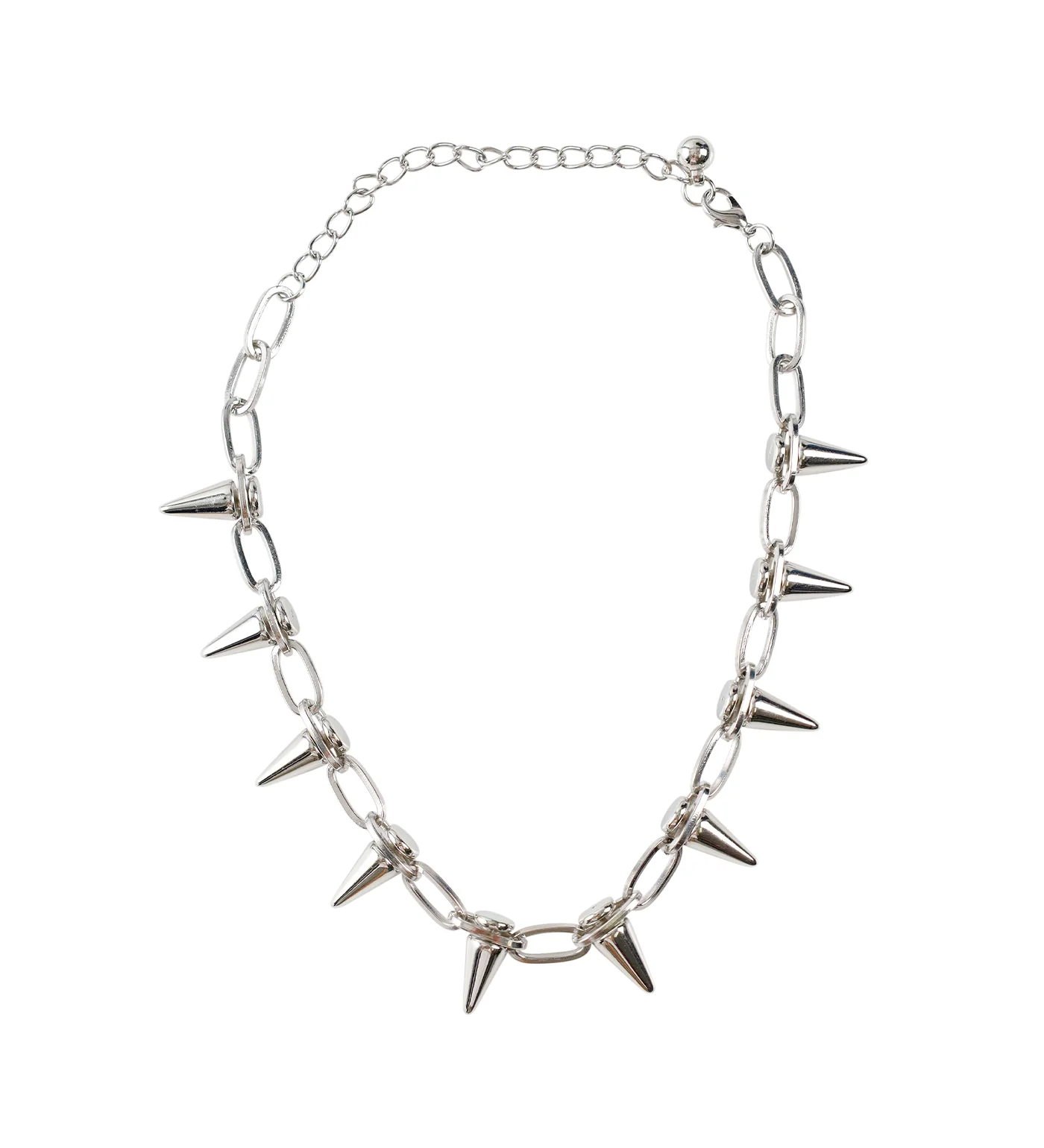 Spikes Necklaces, Silver(2E)
