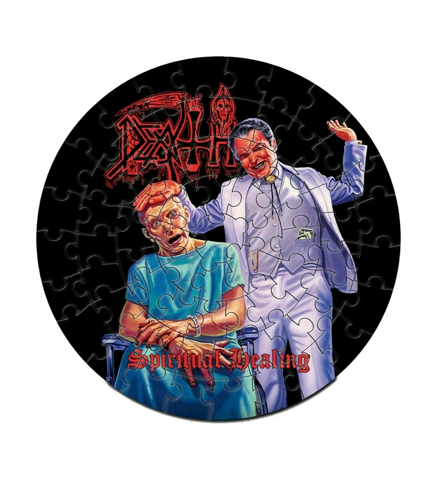 Spiritual Healing Circular Jigsaw Puzzle