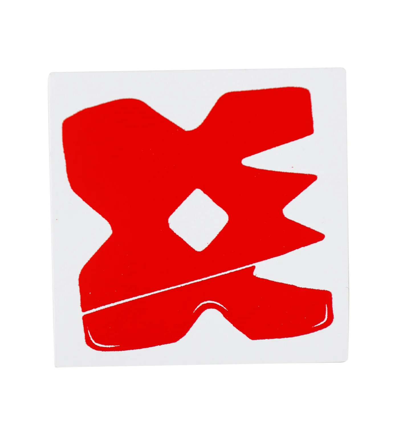 Square Corpo, Red/White (H)