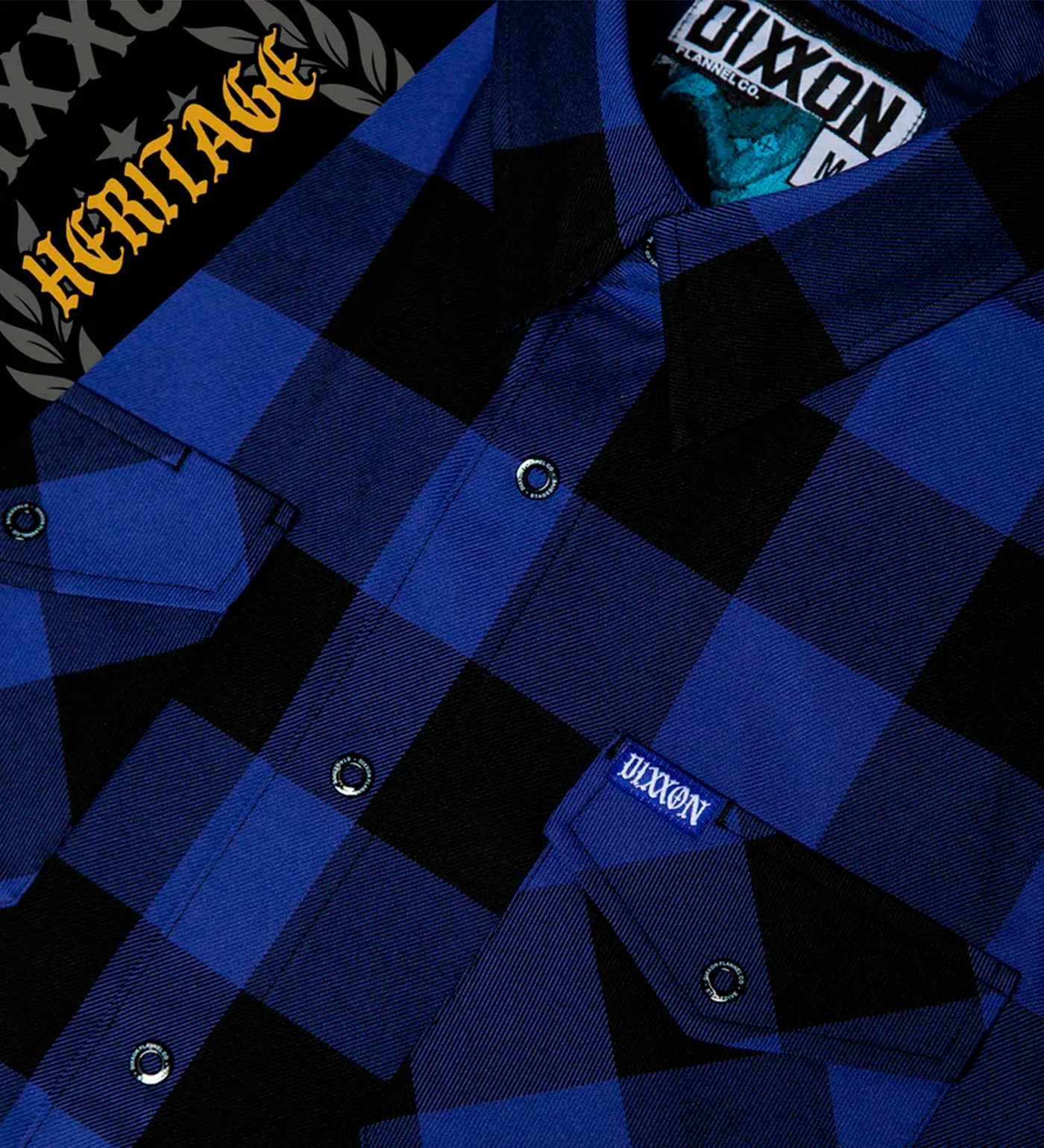 Stagedive Heritage Flannel, Blue/Black - Image 2