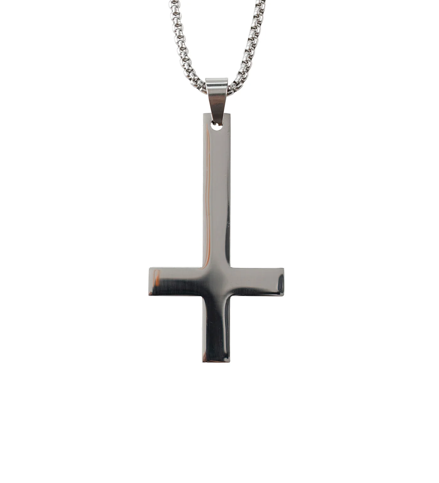 Stainless Inverted Cross, Stainless (2B)