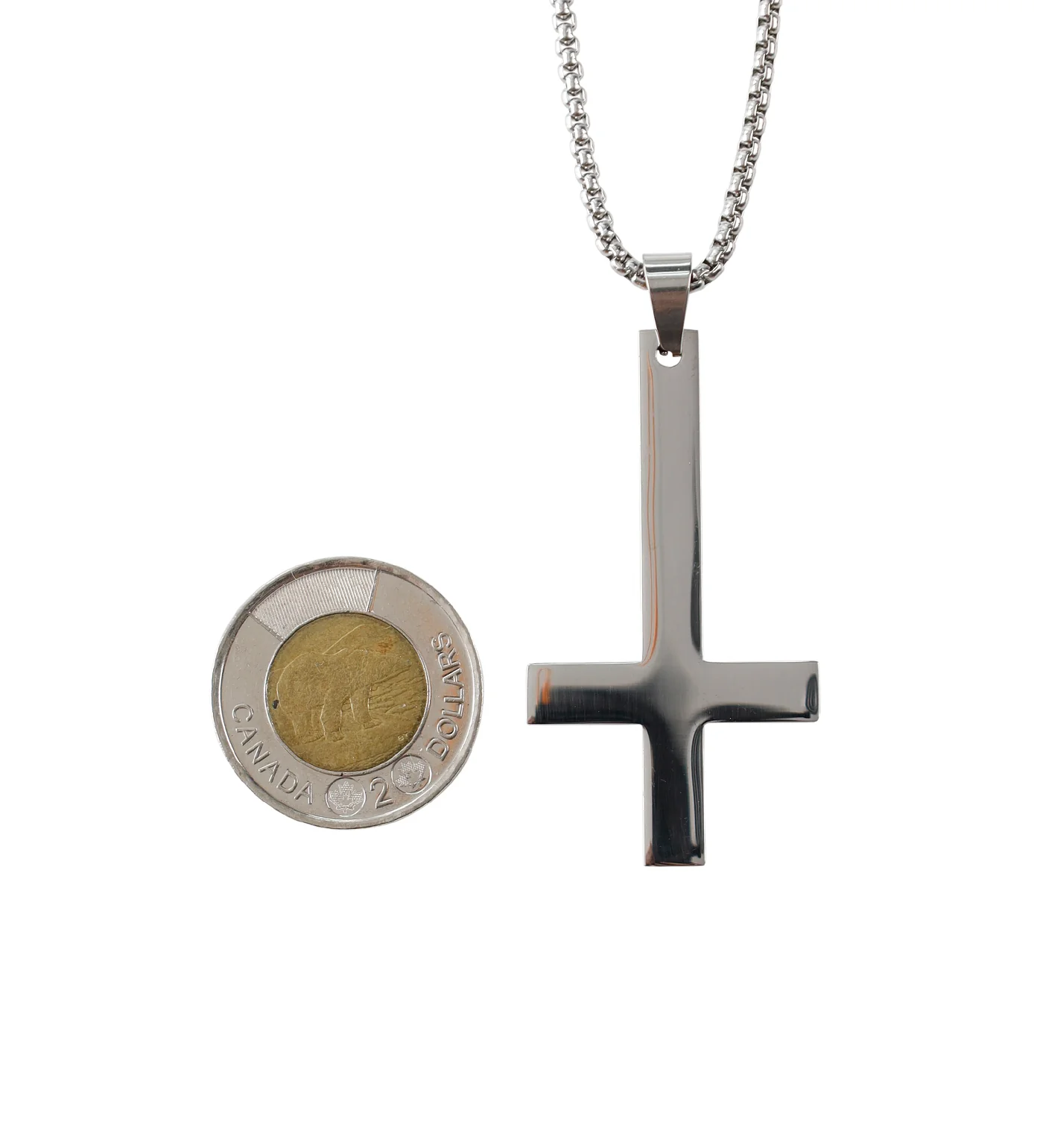 Stainless Inverted Cross, Stainless (2B) - Image 2