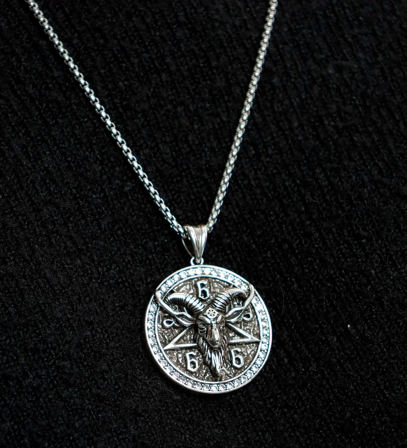 Stainless Satanic Goat, Silver (2E) - Image 5