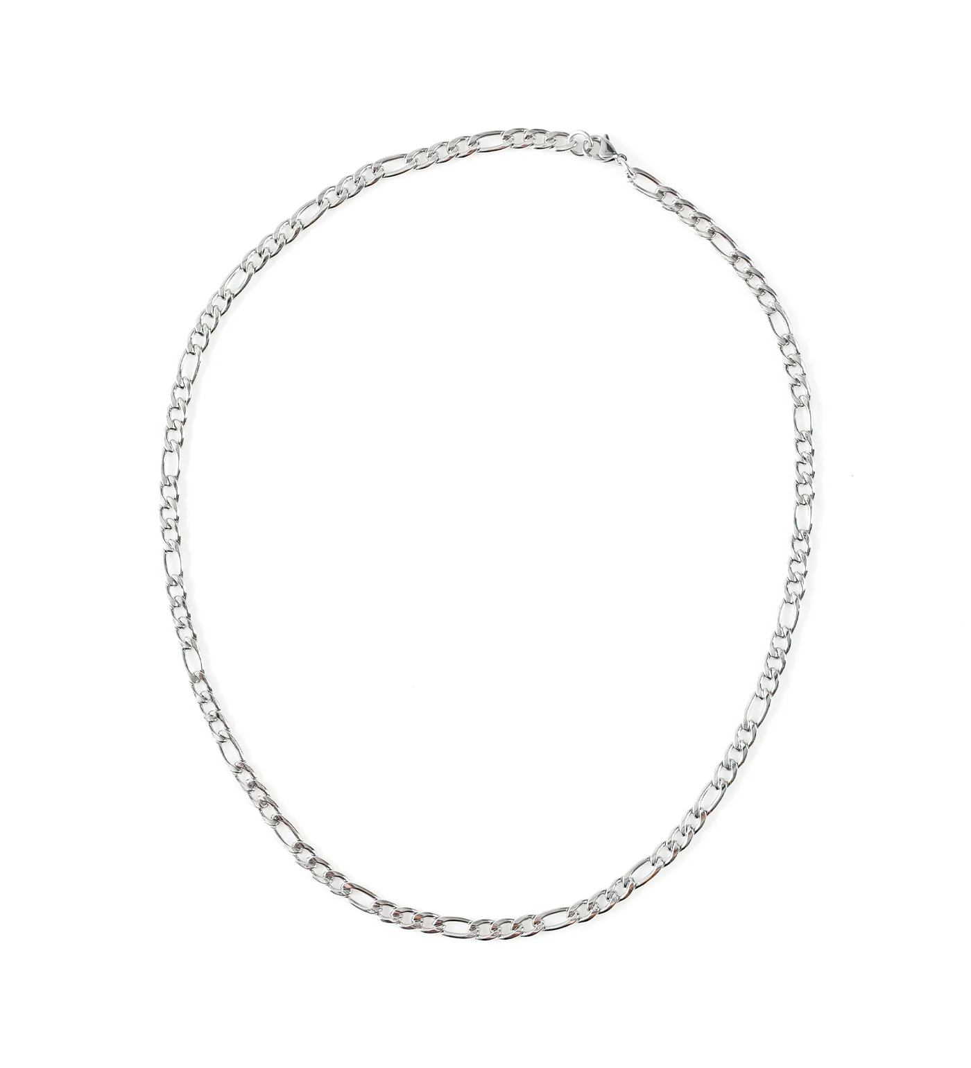 Stainless Squared Chain, Silver (1C)