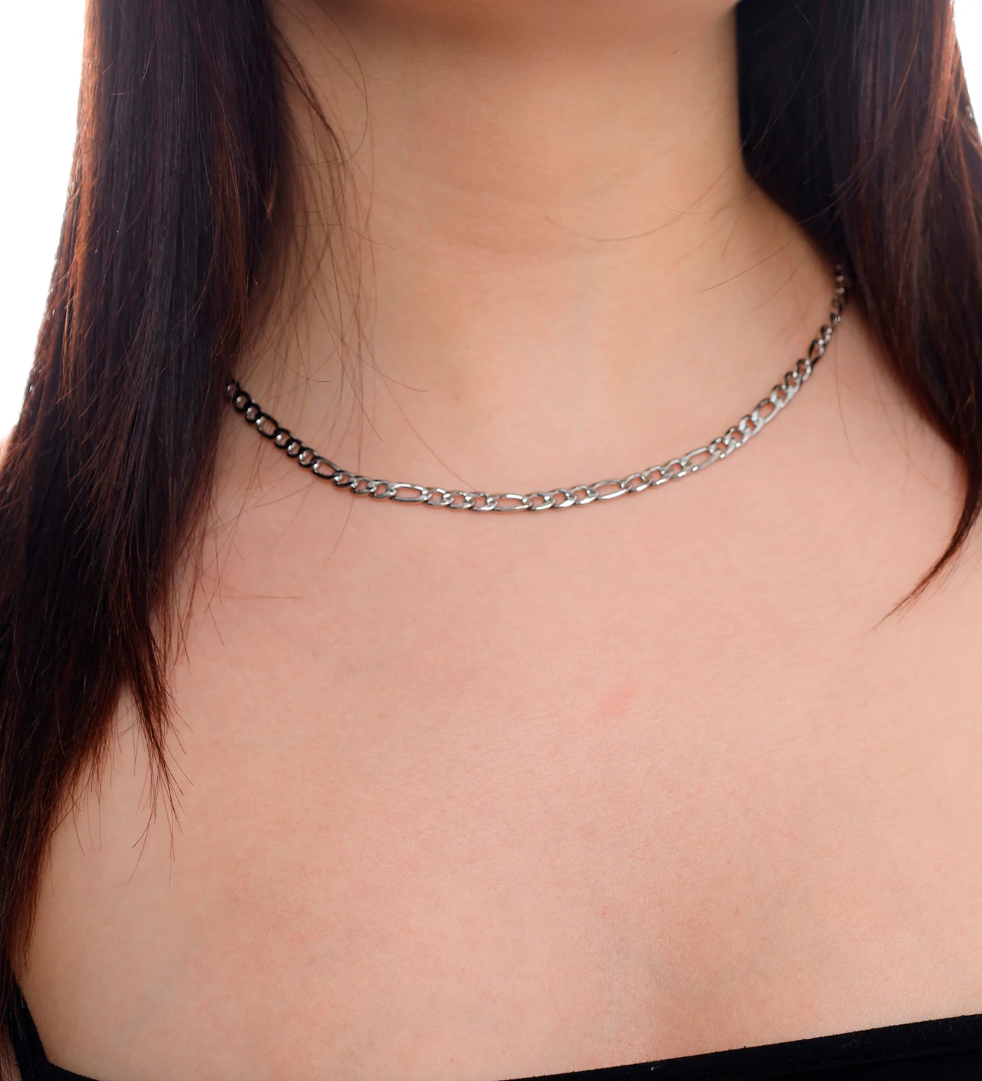 Stainless Squared Chain, Silver (1C) - Image 3