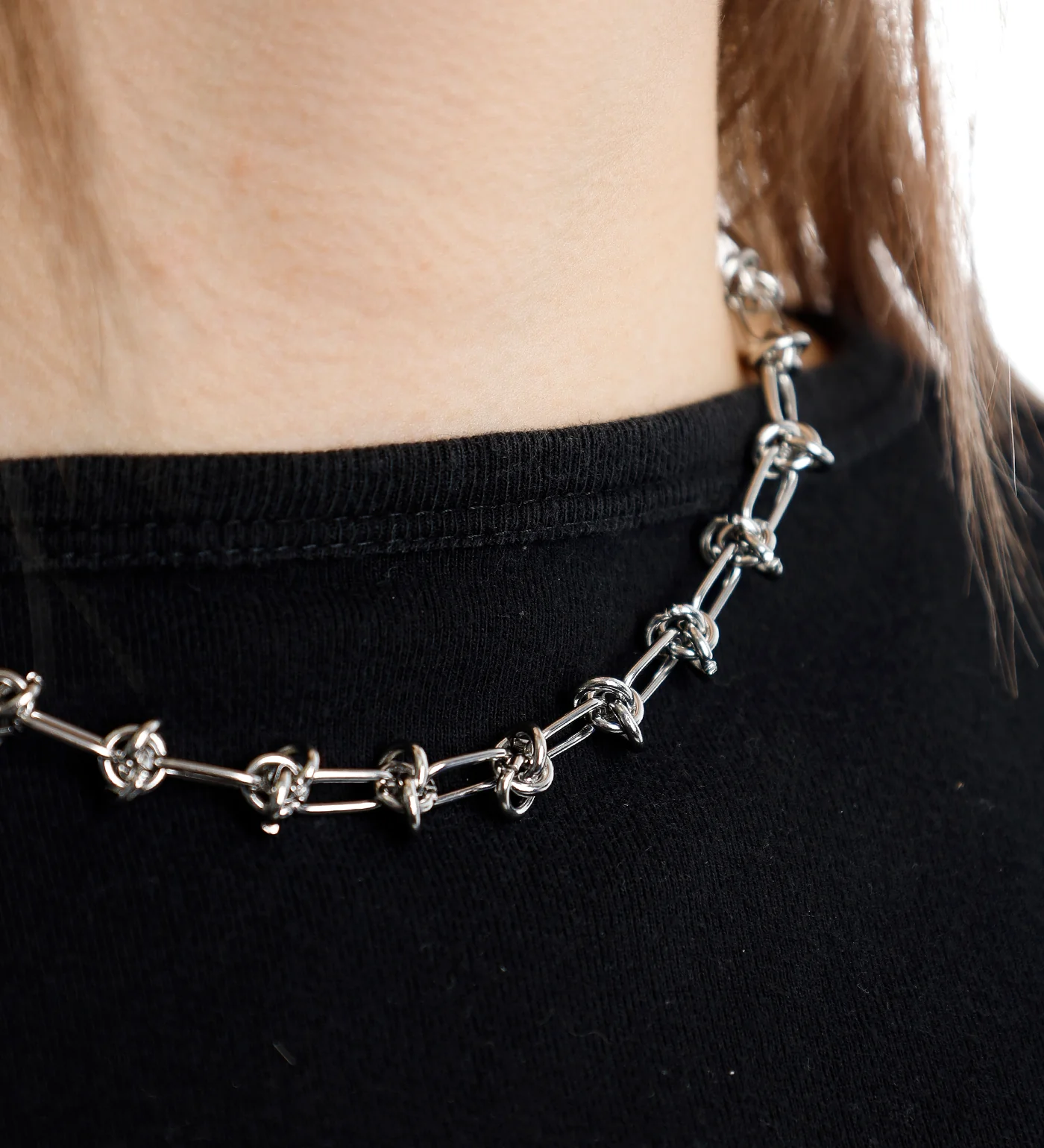 Stainless Steel Links Chains 15 inch, Silver(2E) - Image 4