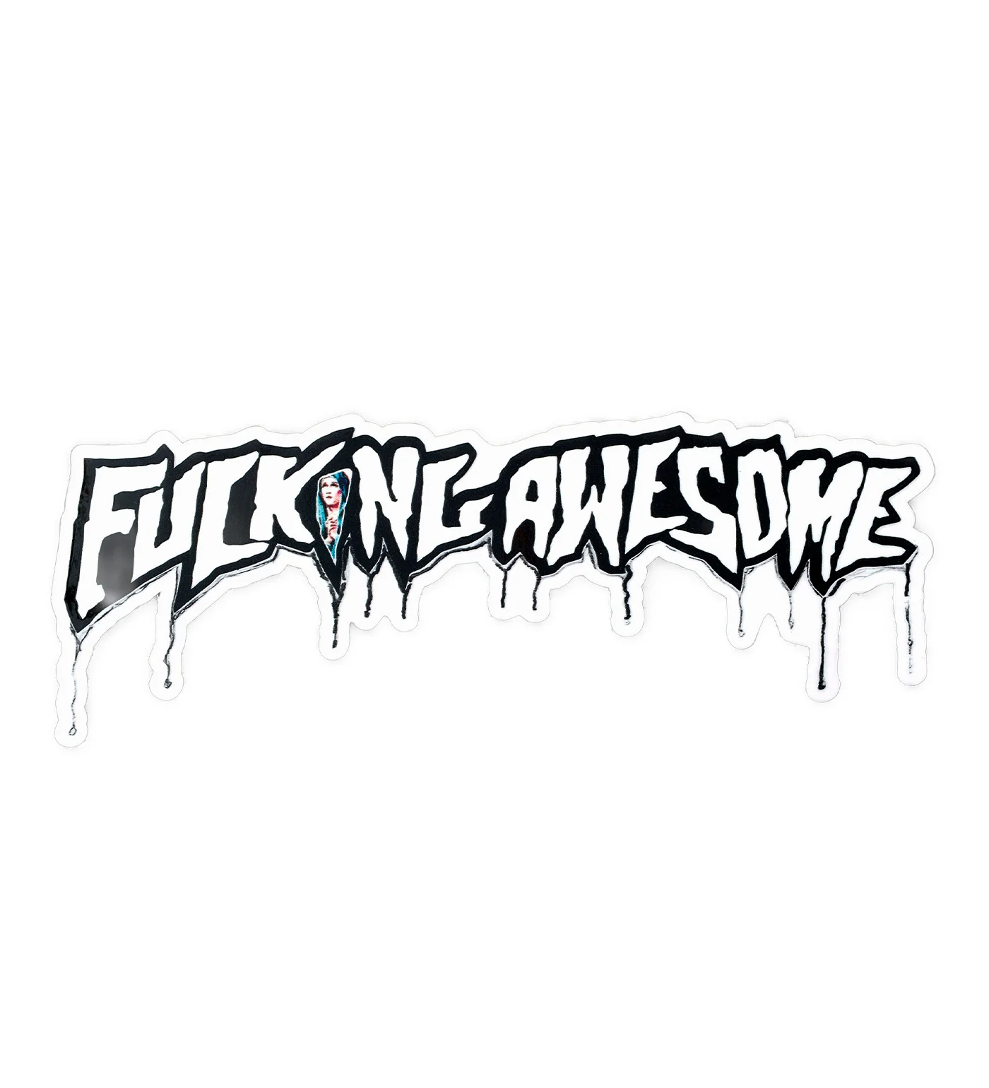 Stamp Drip, Black/White
