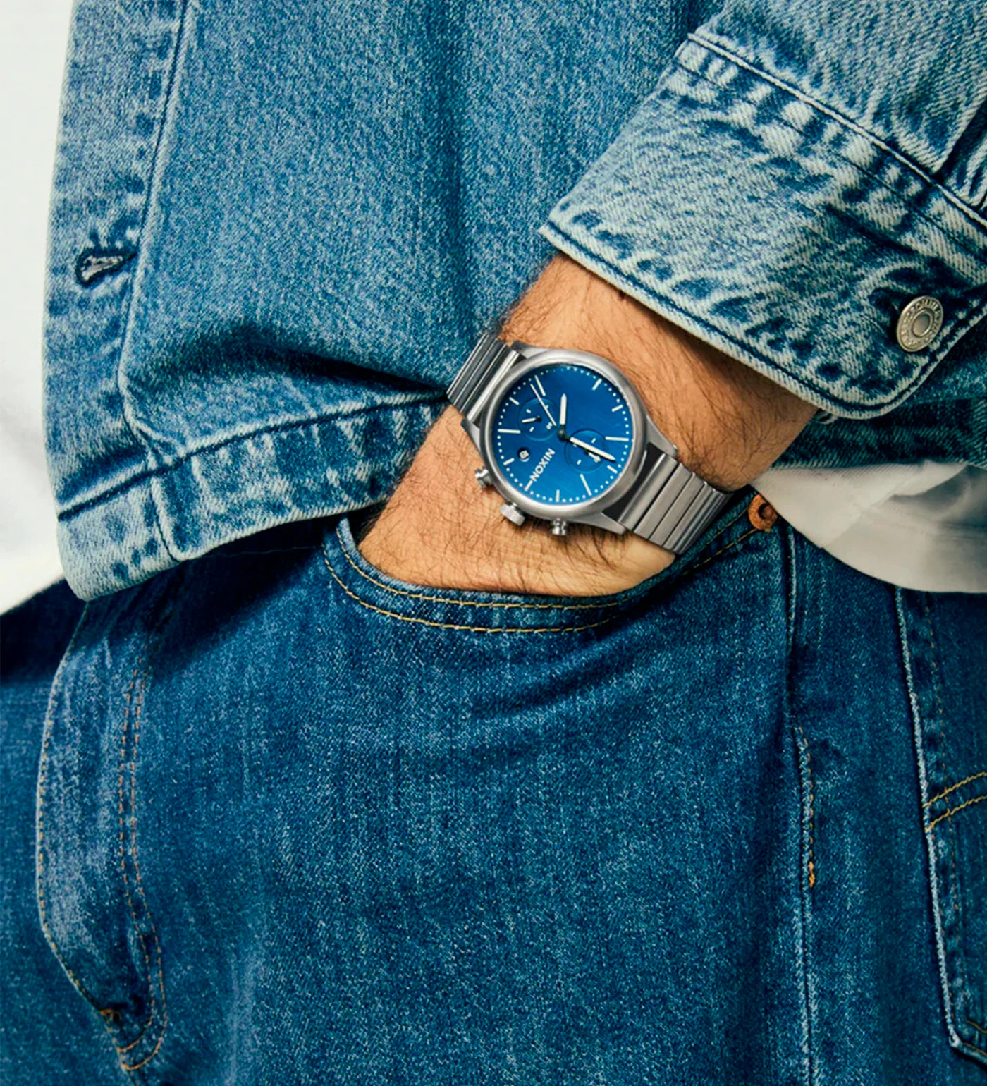 Station Chrono, Silver/Indigo - Image 6