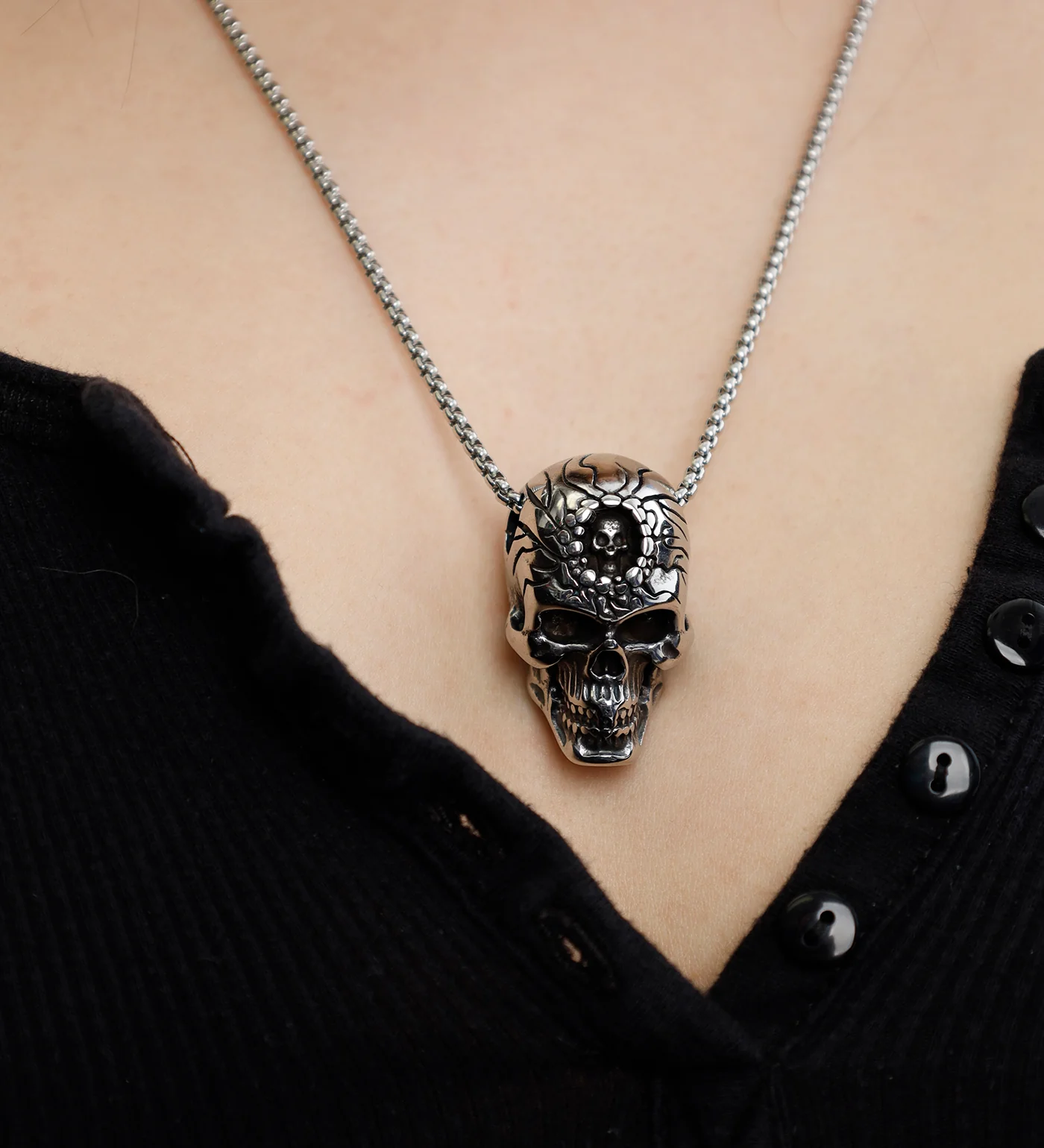 Hole Skull, Stainless Steel(2E) - Image 6