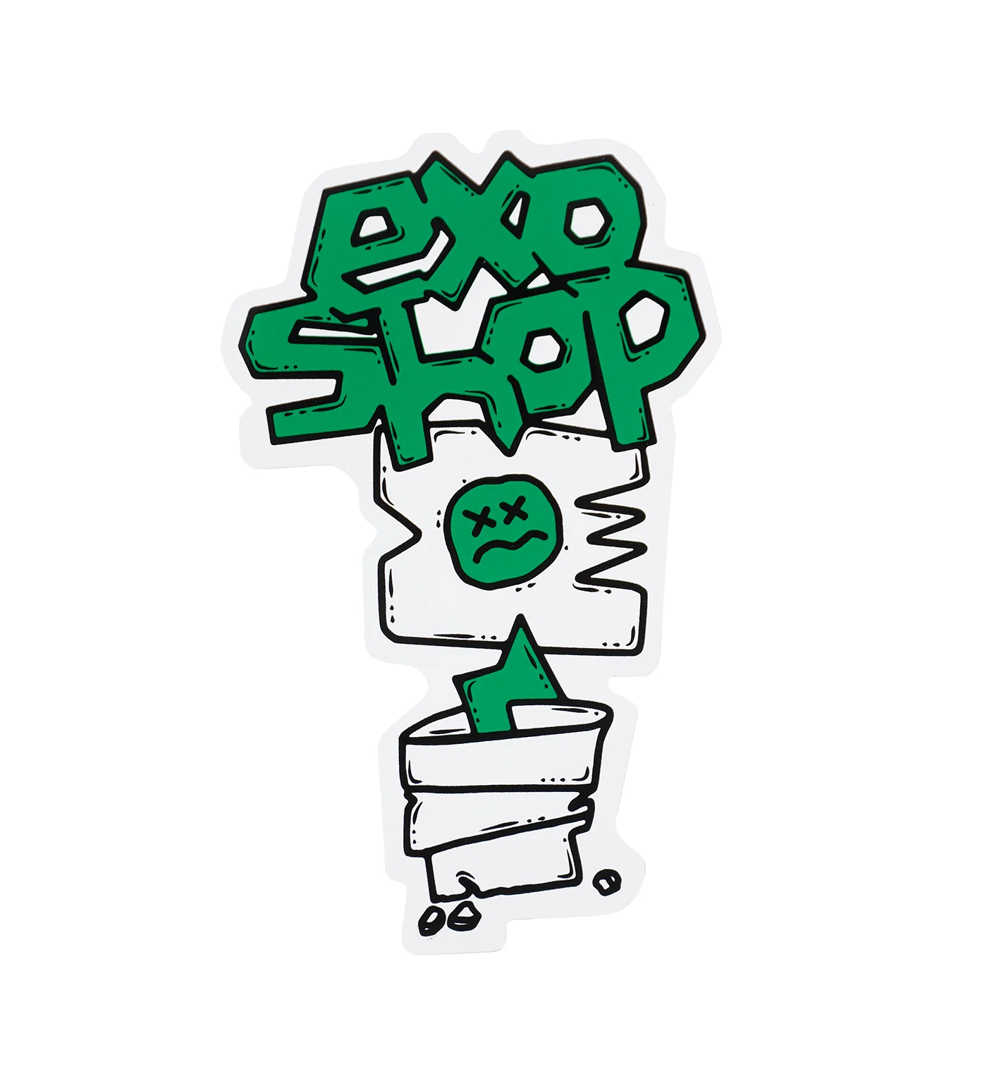 Strangeland Cut Out, White/Green (H)