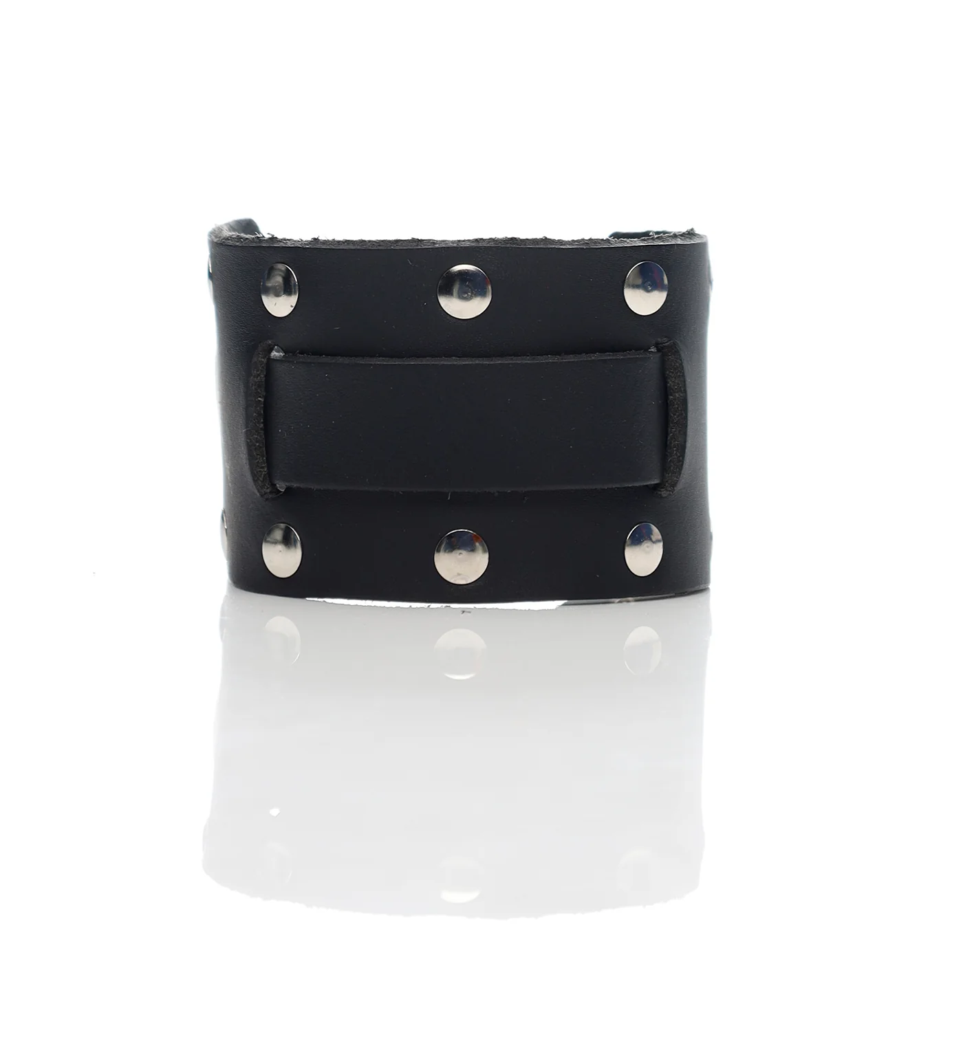 Studded Watchband LW-2R Bracelet, Black